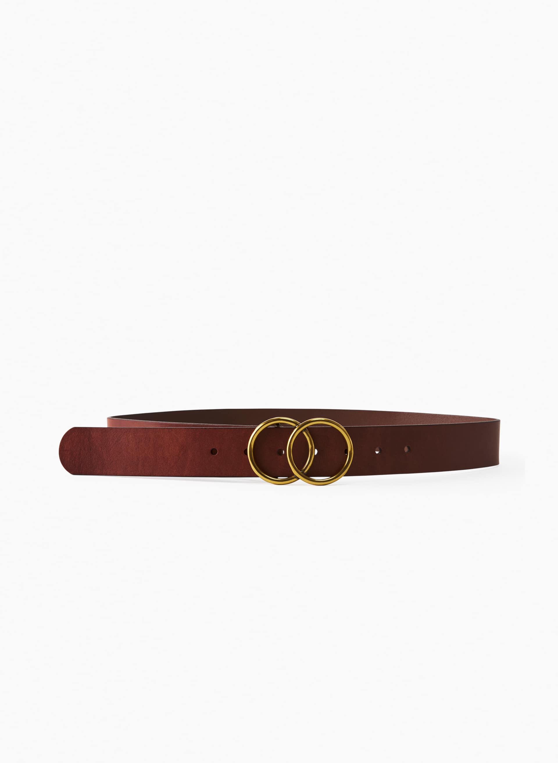 Double Ring Leather Belt | Aritzia US display picture 3