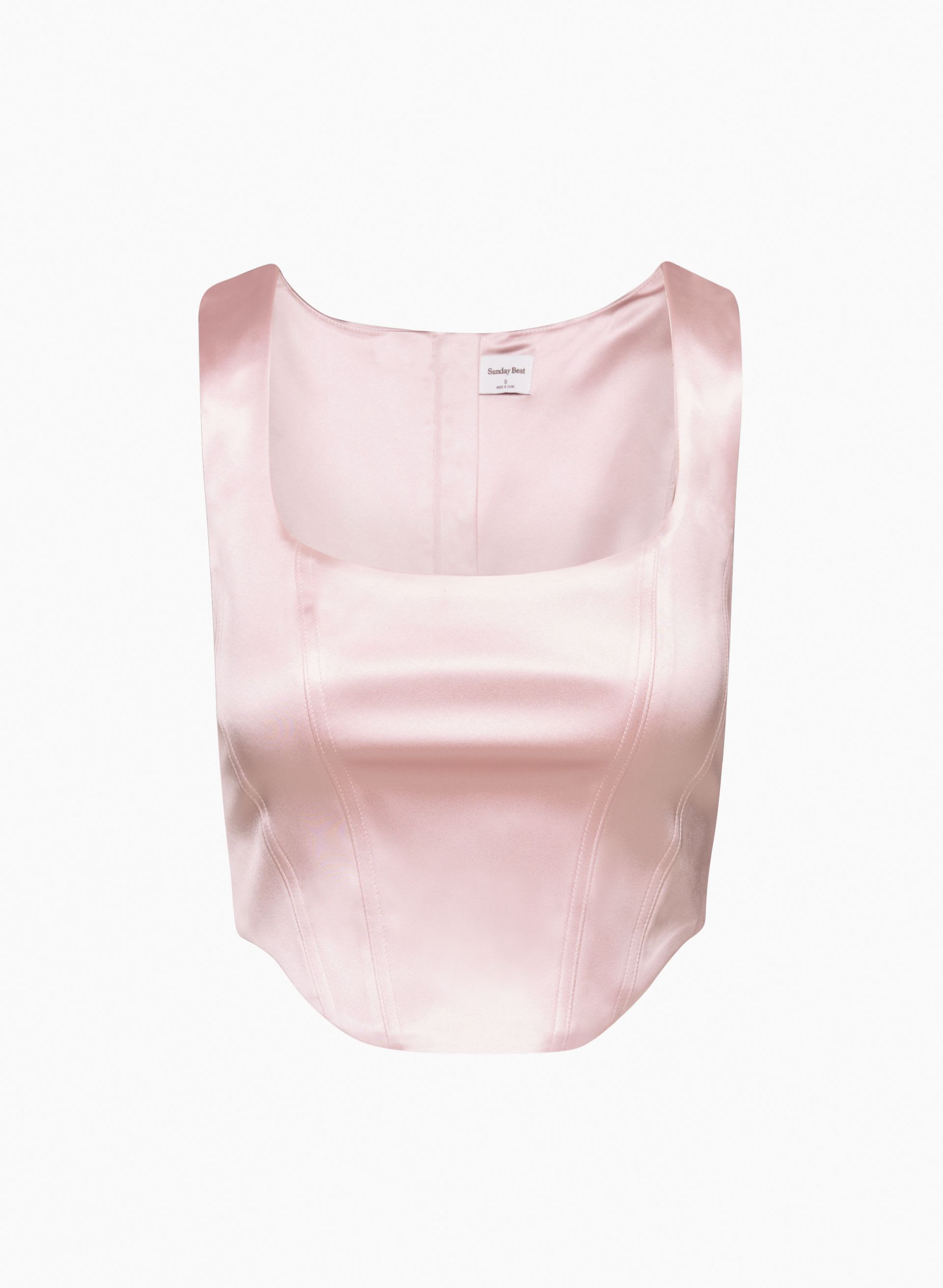SHILOH SATIN BUSTIER | Aritzia
