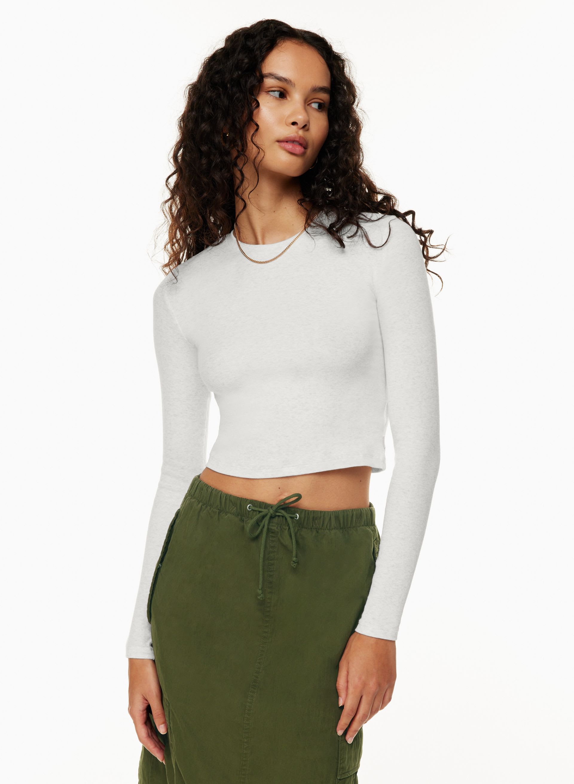 HOMESTRETCH™ RIB CREW WAIST LONGSLEEVE | Aritzia