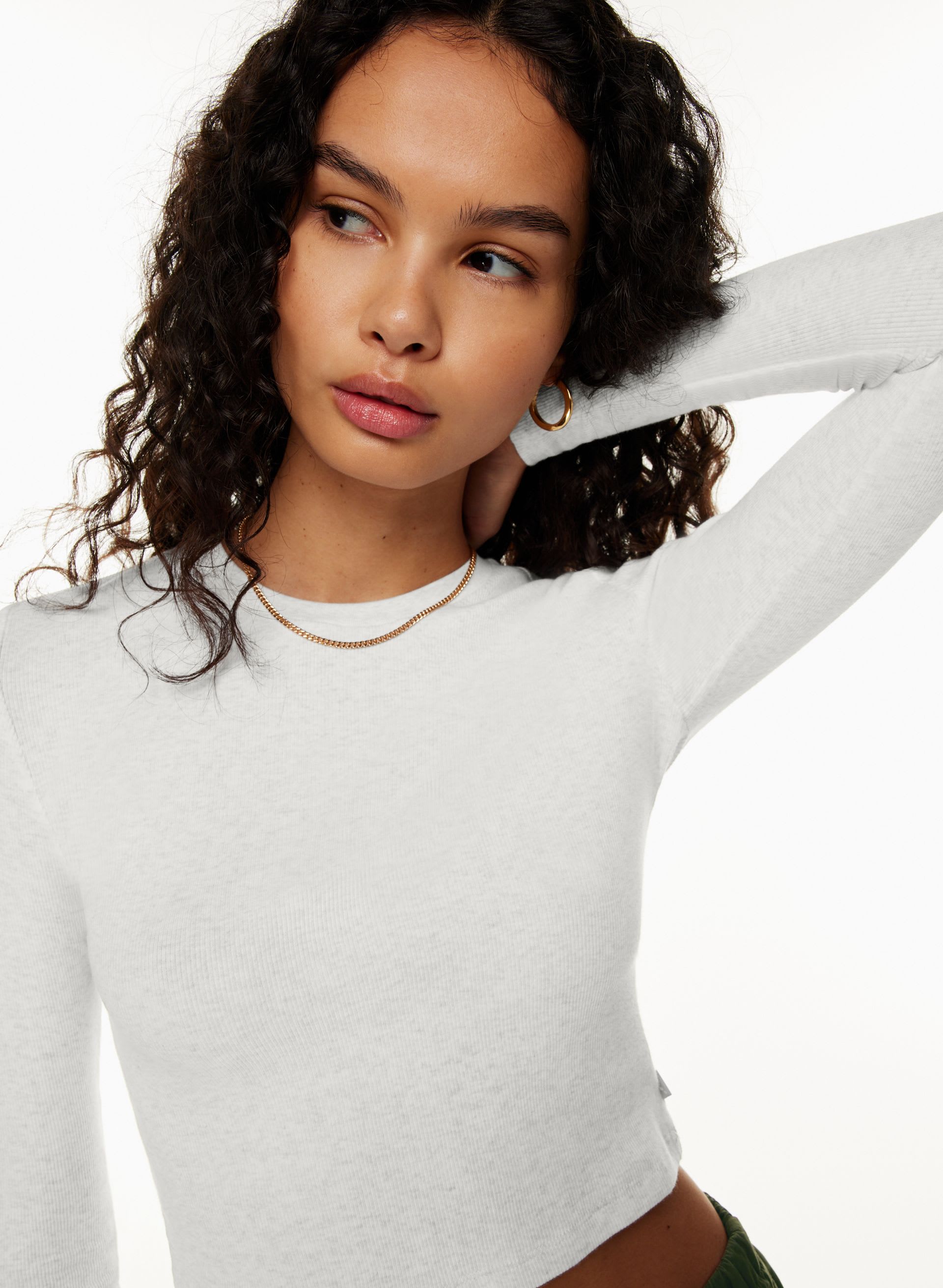 HOMESTRETCH™ RIB CREW WAIST LONGSLEEVE | Aritzia