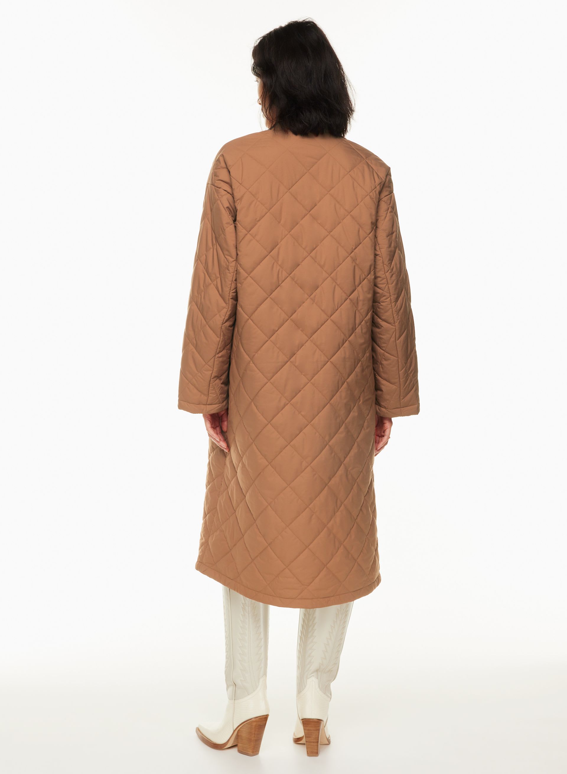 PAVANT QUILTED LONG JACKET | Aritzia