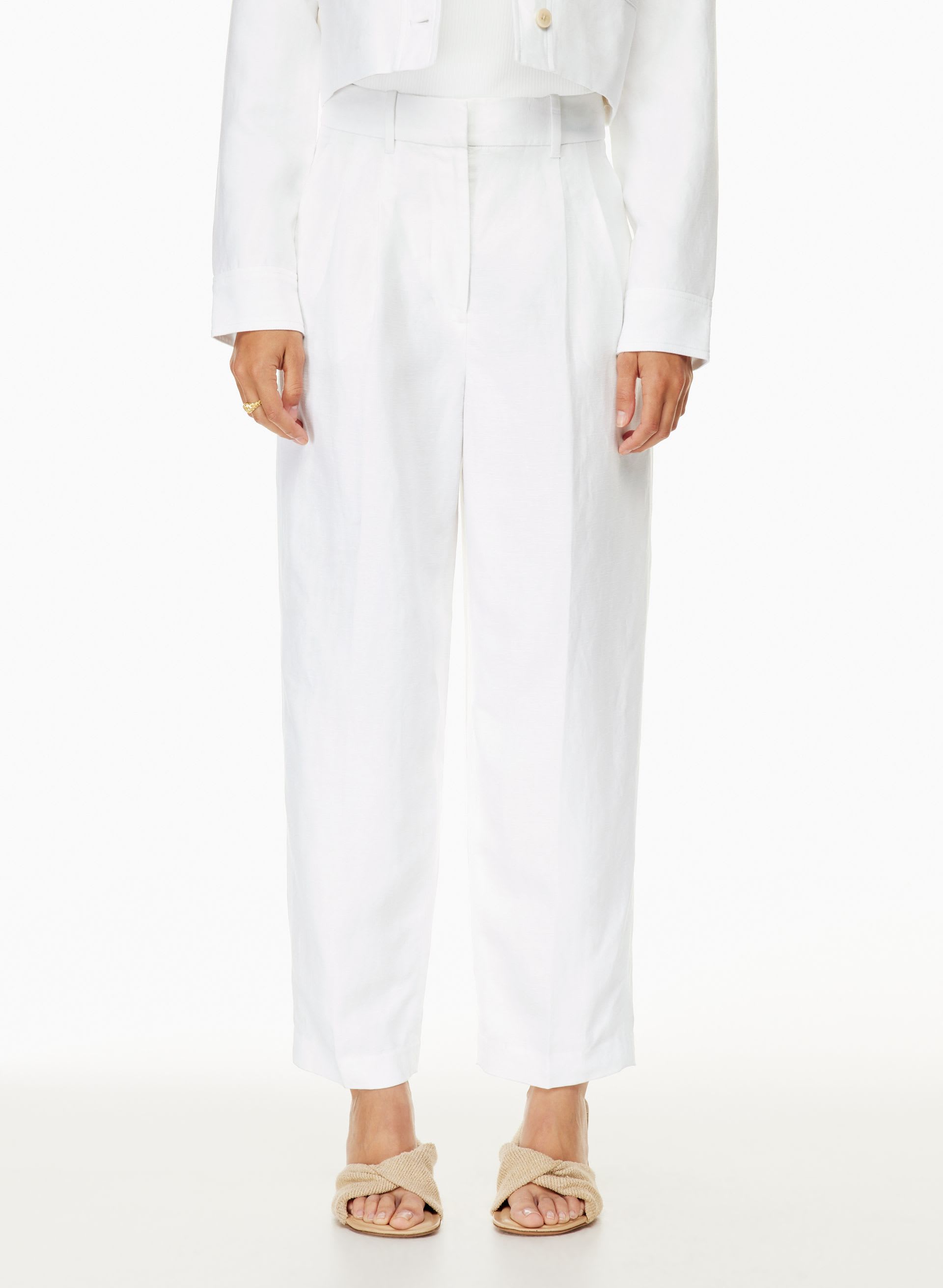Carrot Linen Pant | Aritzia CA