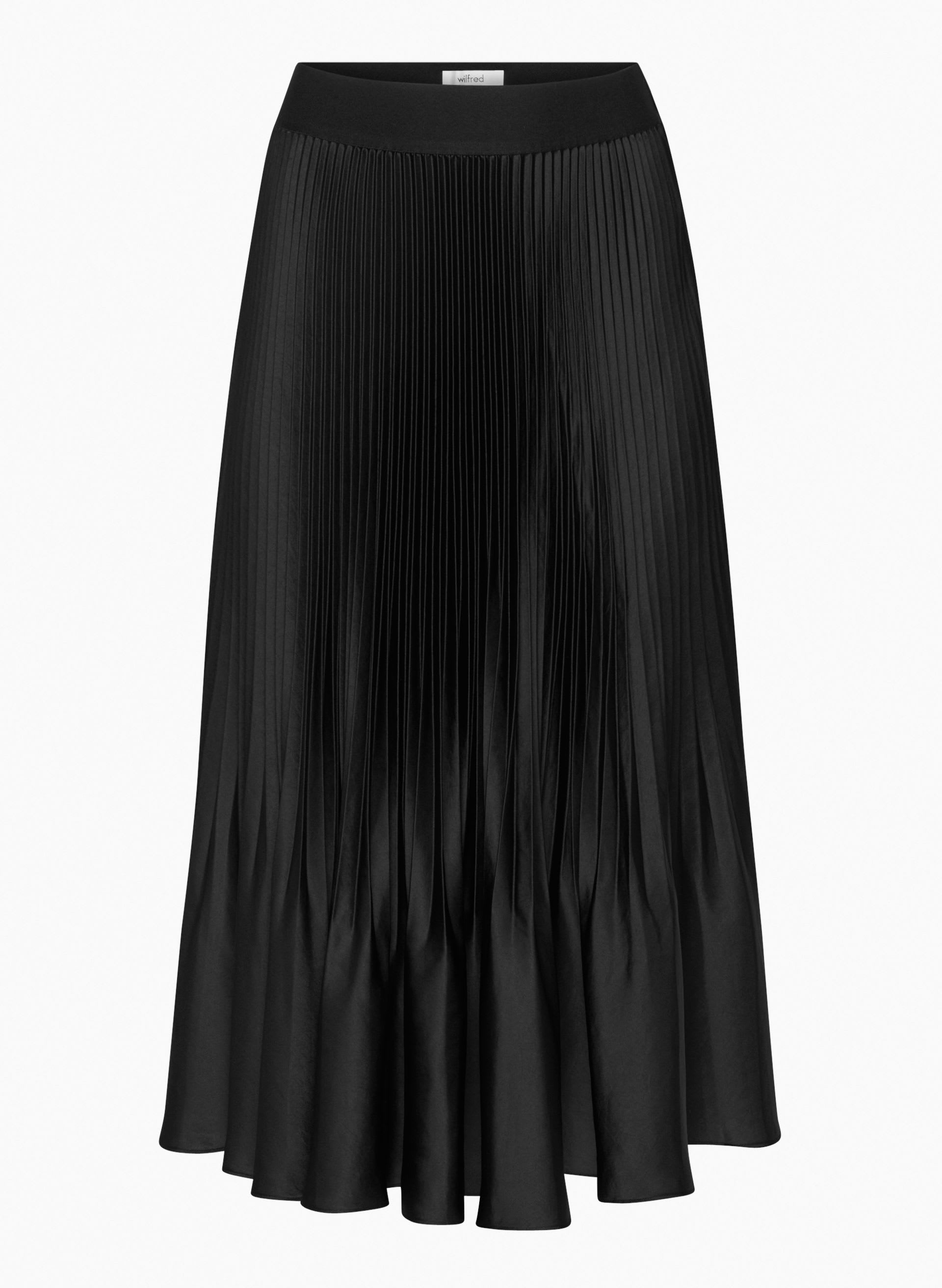 Twirl Satin Pleated Skirt | Aritzia US