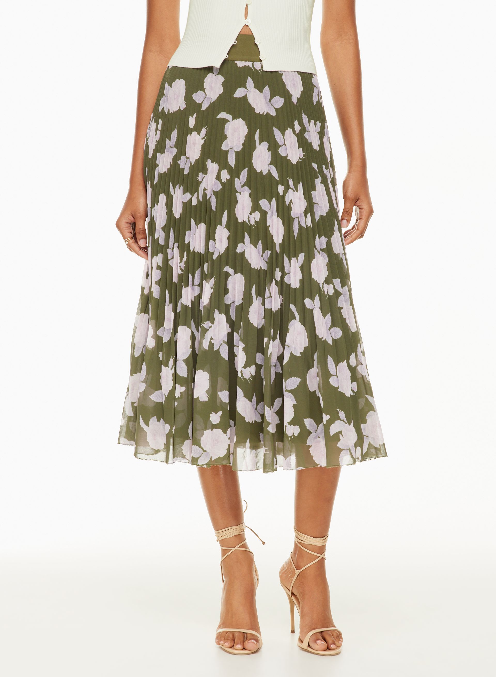 NEW TWIRL PLEATED SKIRT | Aritzia