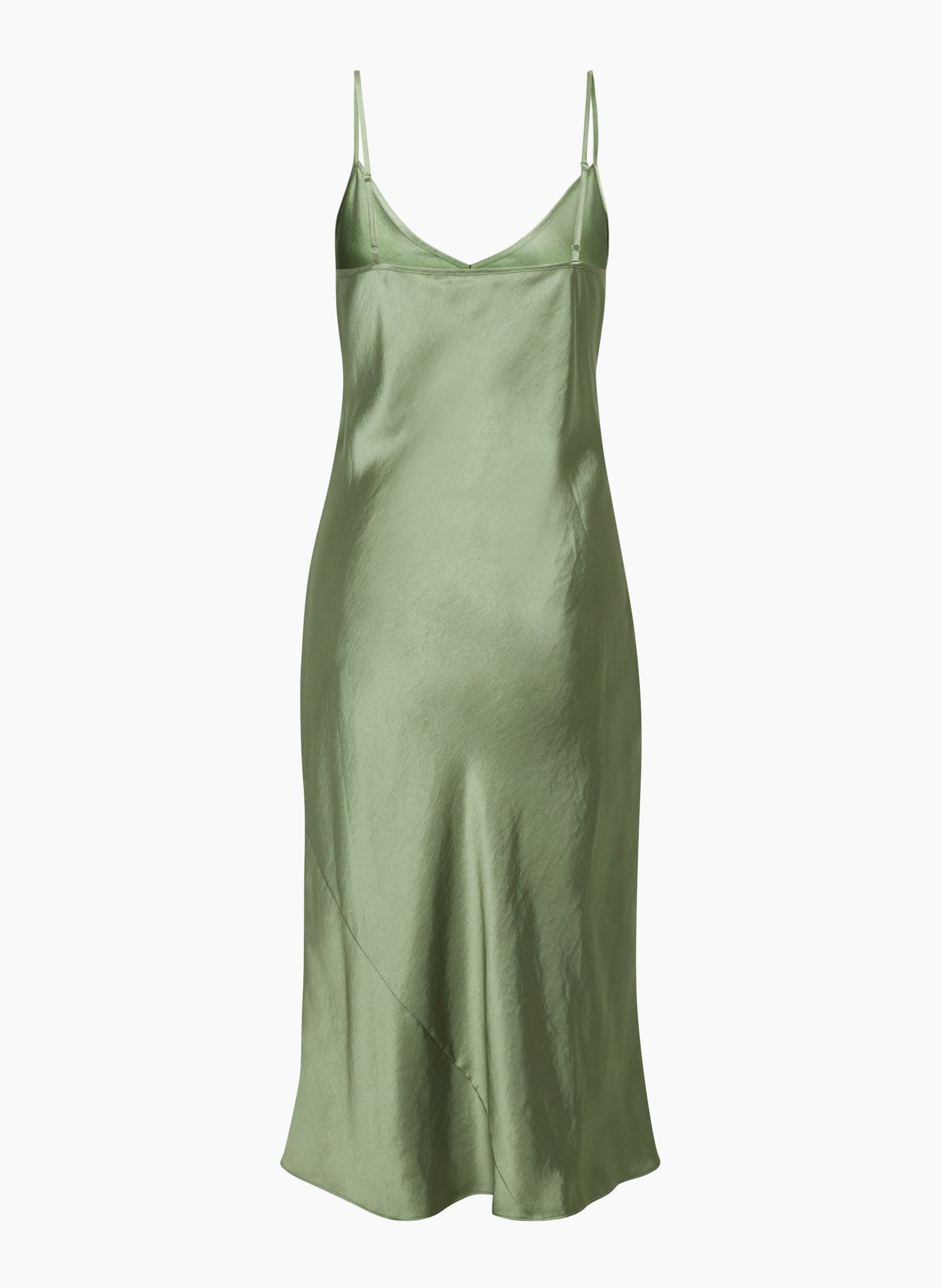 ONLY SLIP SATIN MIDI DRESS | Aritzia
