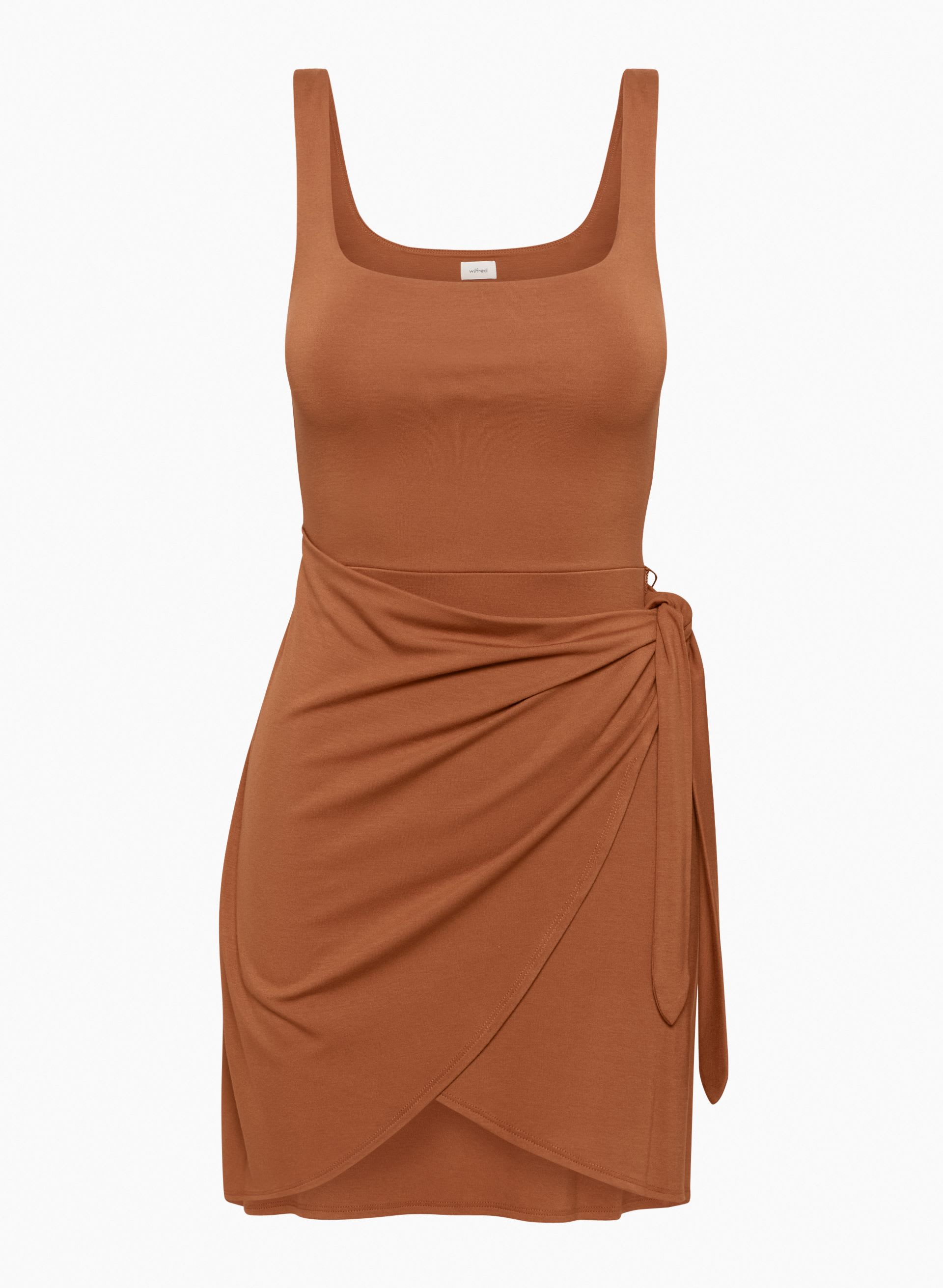 reformation kaila wrap style jersey dress Saturn Mini oh polly maxi