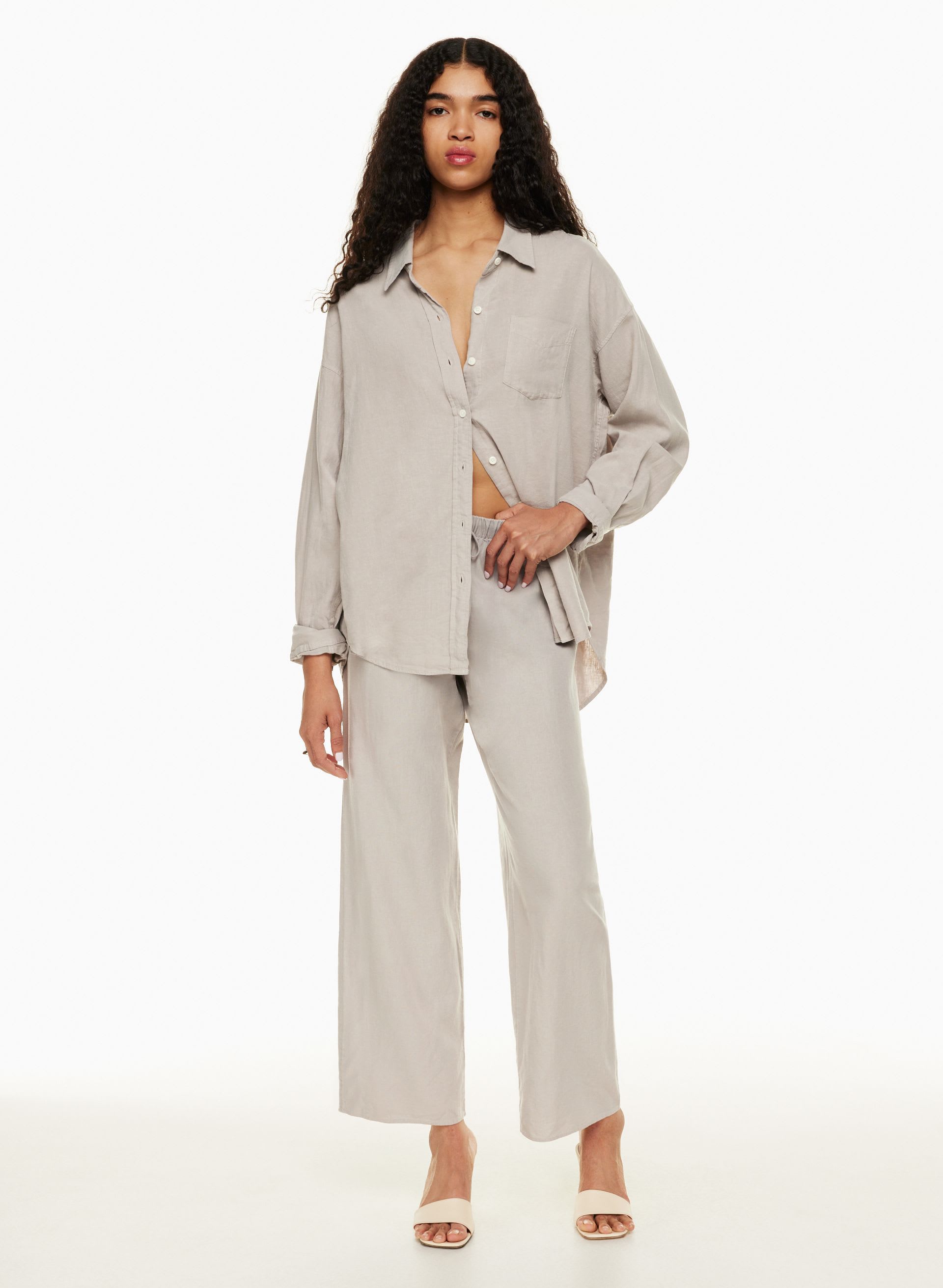 LODGE LINEN PANT | Aritzia