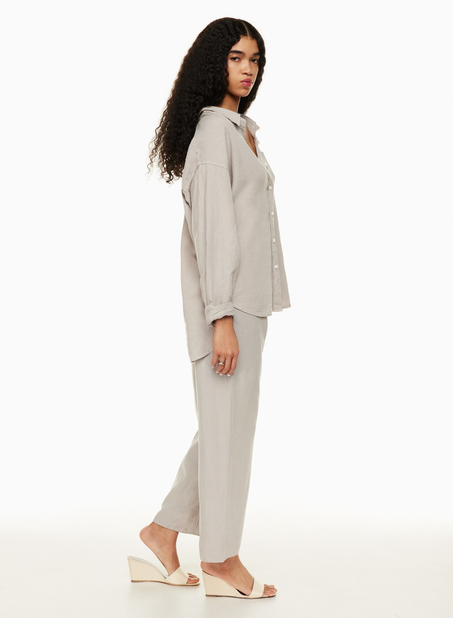 LODGE LINEN PANT | Aritzia