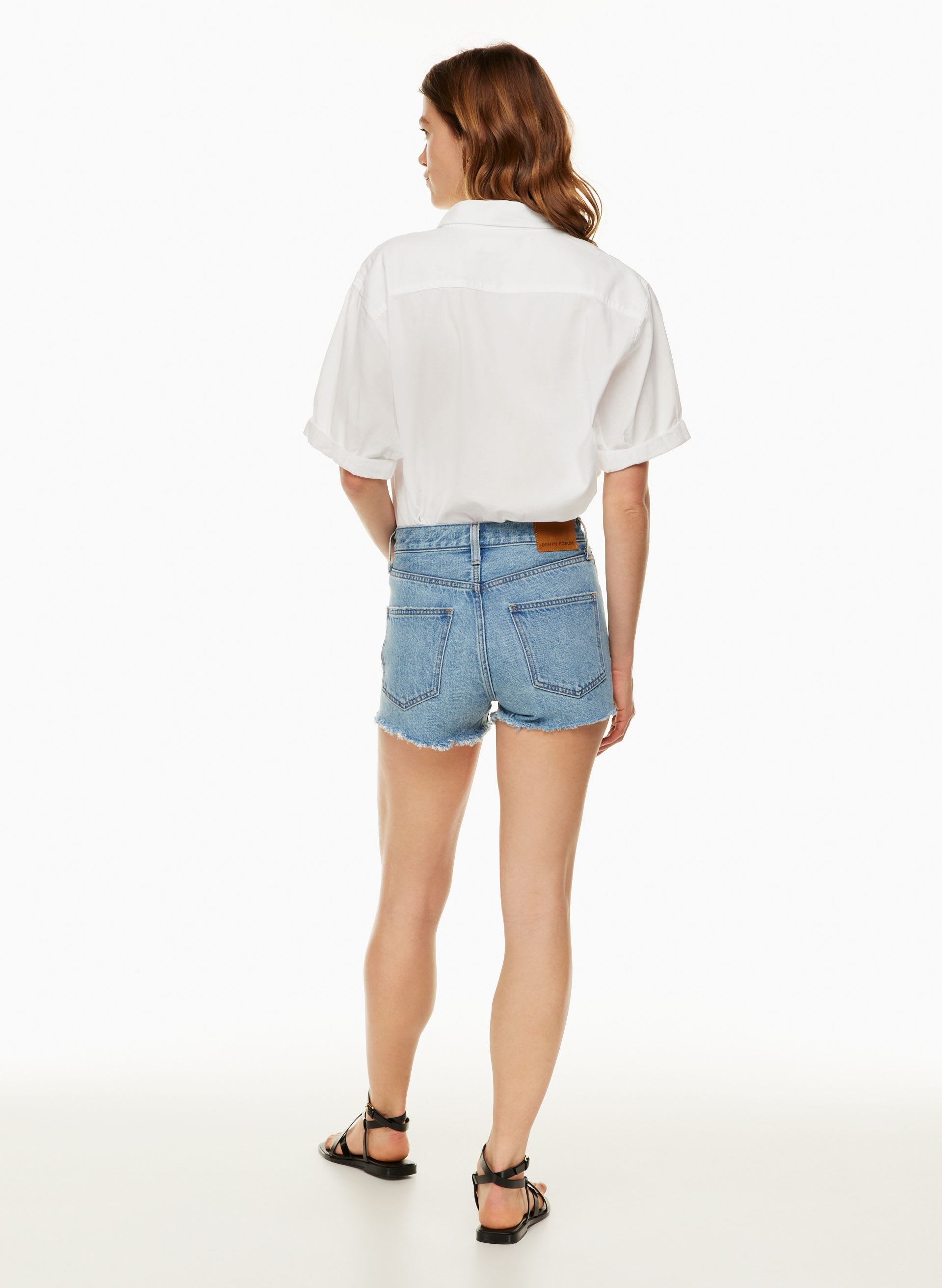 THE YOKO HI-RISE JEAN SHORT | Aritzia