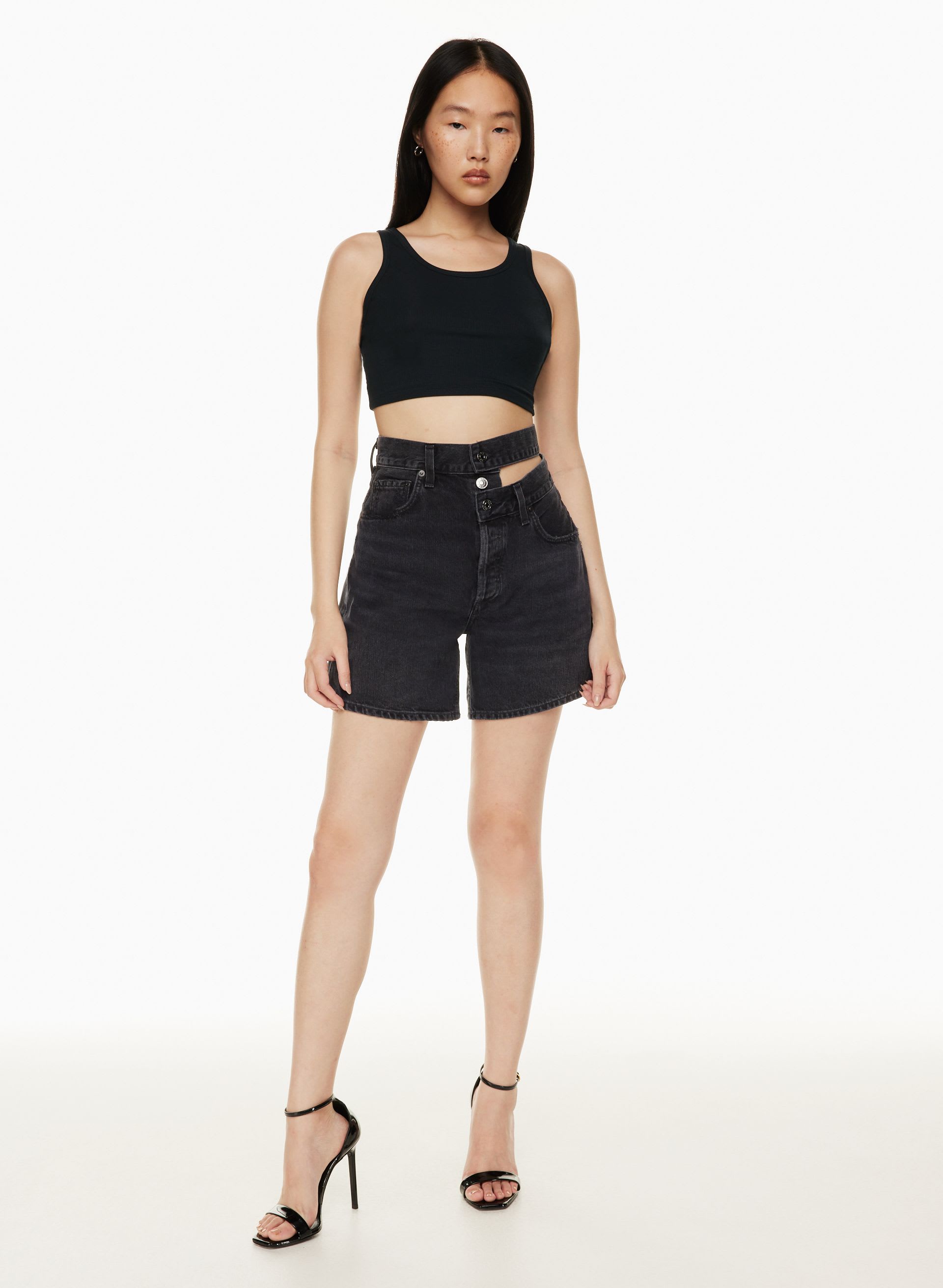 AGOLDE Broken Waistband Jean Short | Aritzia US