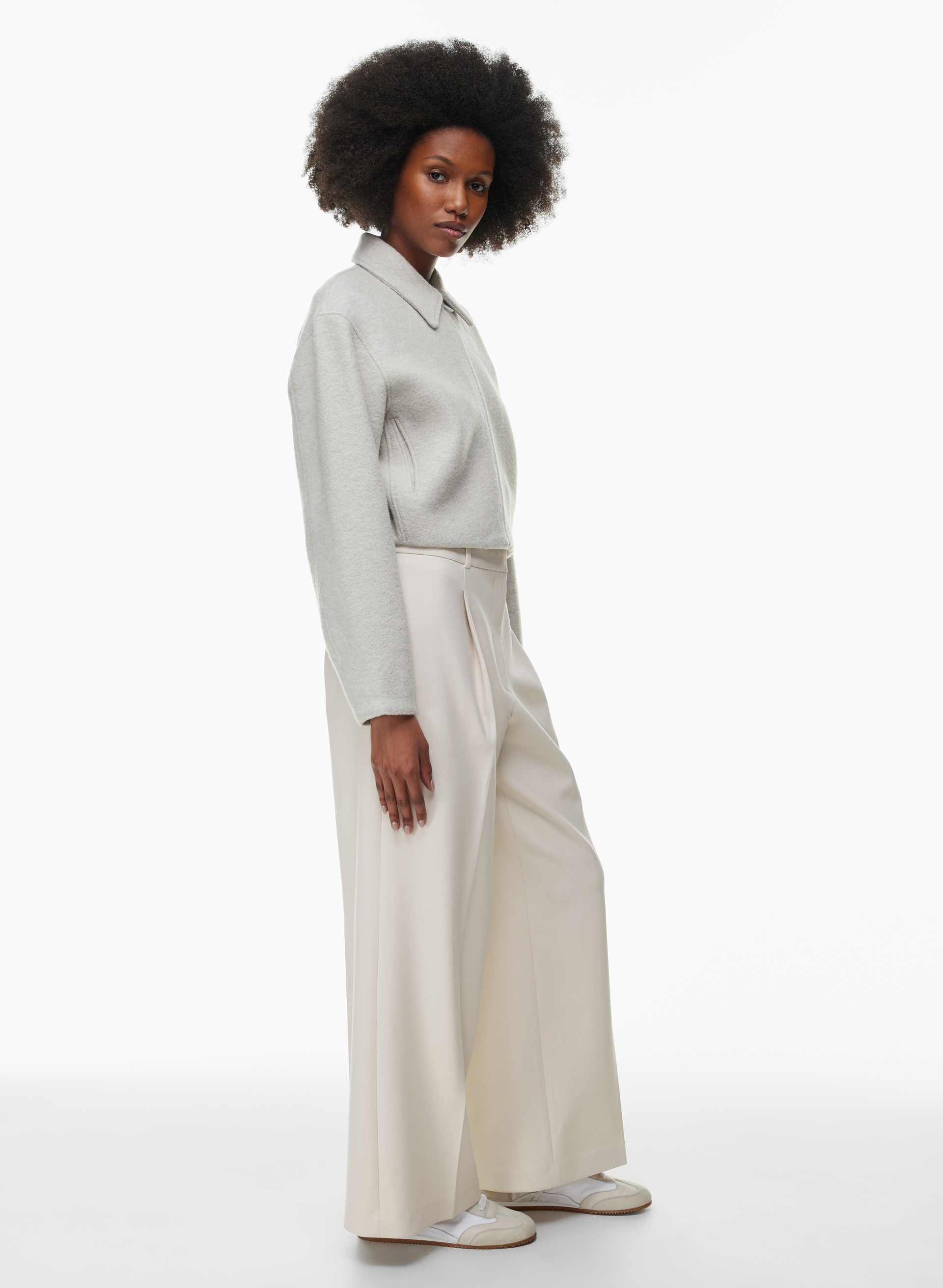 BLOUSON D'AVIATEUR BRITANNIA EN LAINE MÉRINOS | Aritzia