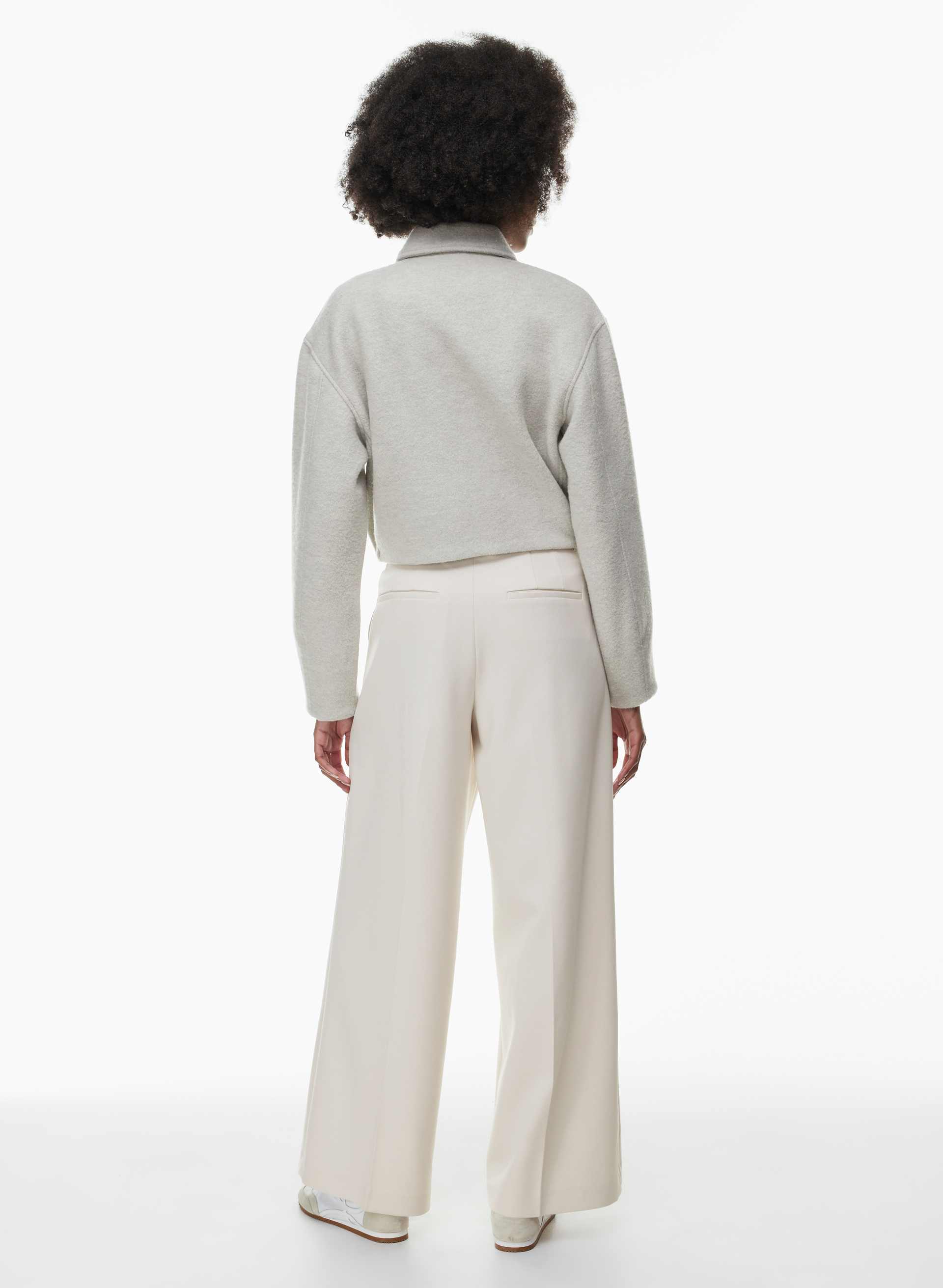 BLOUSON D'AVIATEUR BRITANNIA EN LAINE MÉRINOS | Aritzia