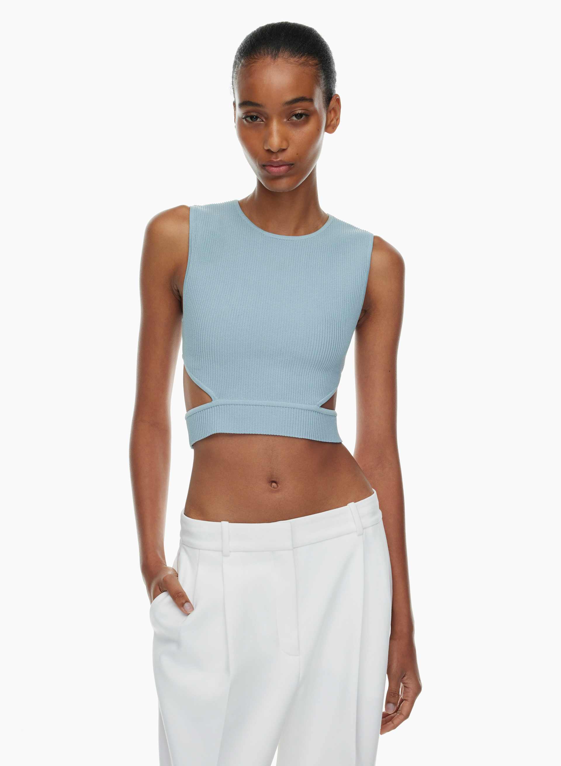 SCULPT KNIT ORCHESTRATE TOP | Aritzia