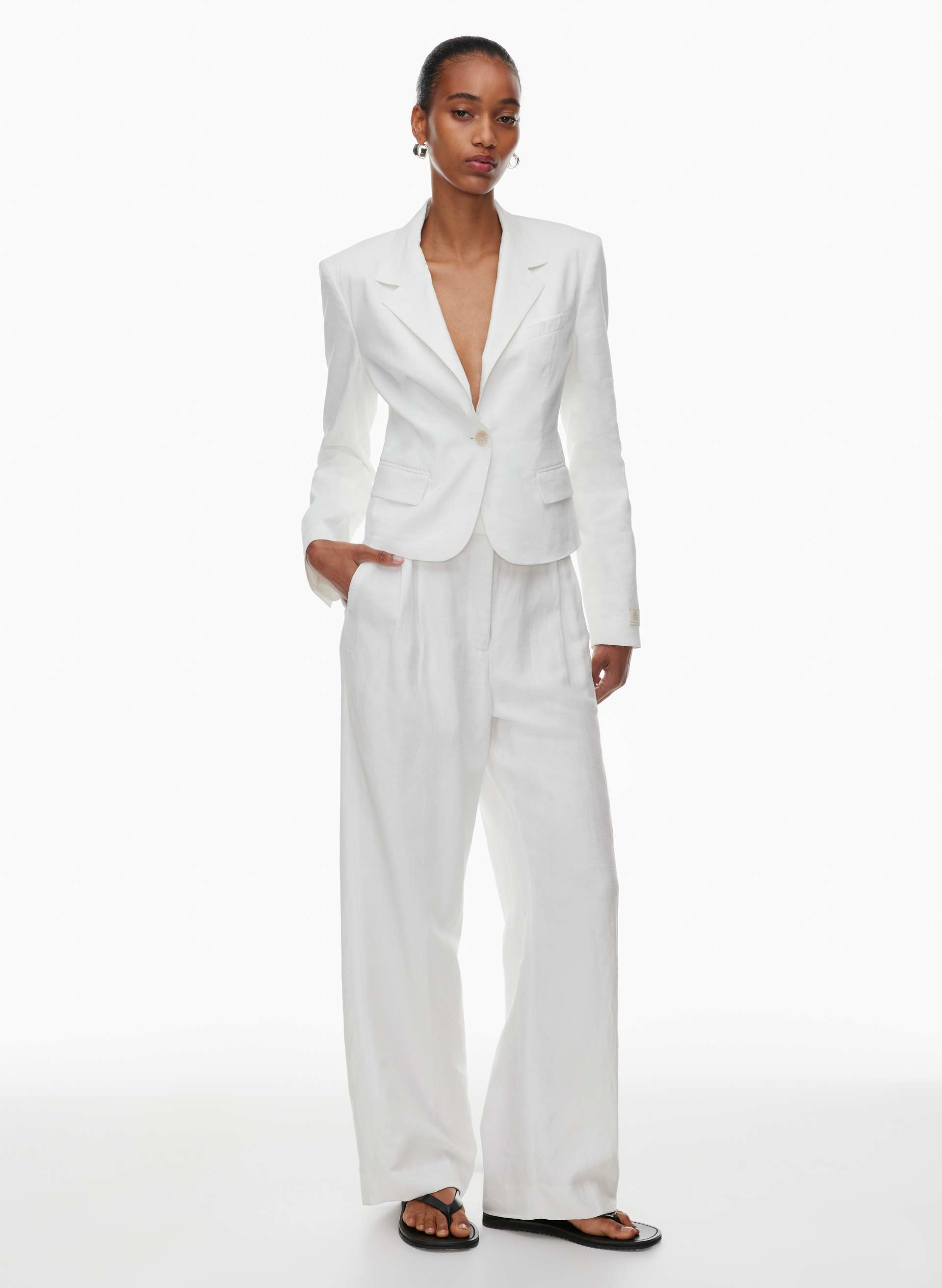 MASTERY LINEN BLAZER | Aritzia