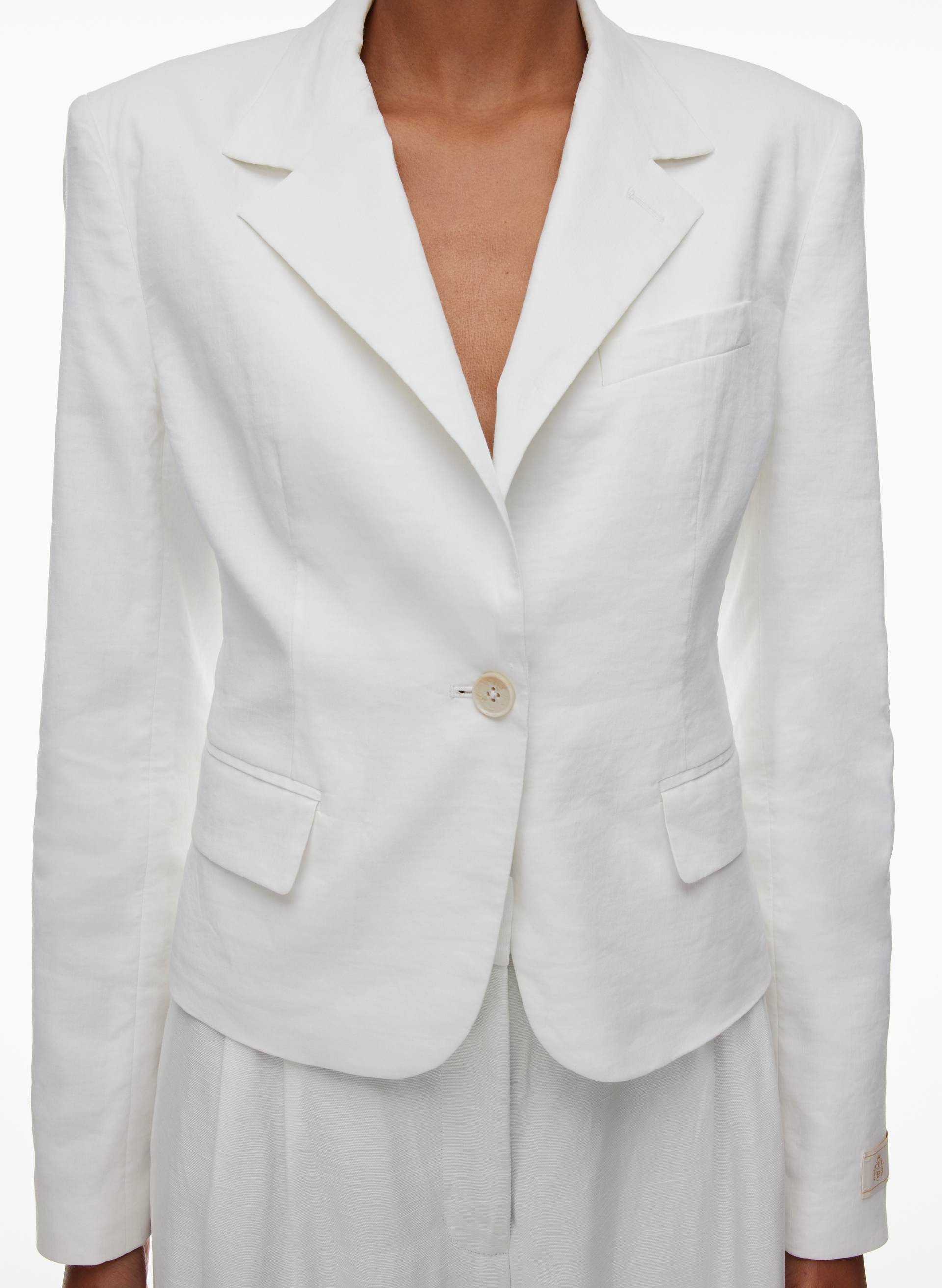 MASTERY LINEN BLAZER | Aritzia