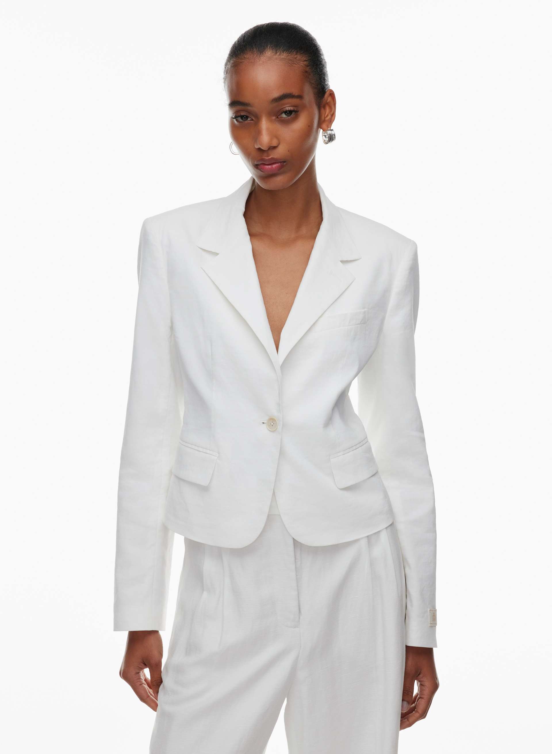 MASTERY LINEN BLAZER | Aritzia