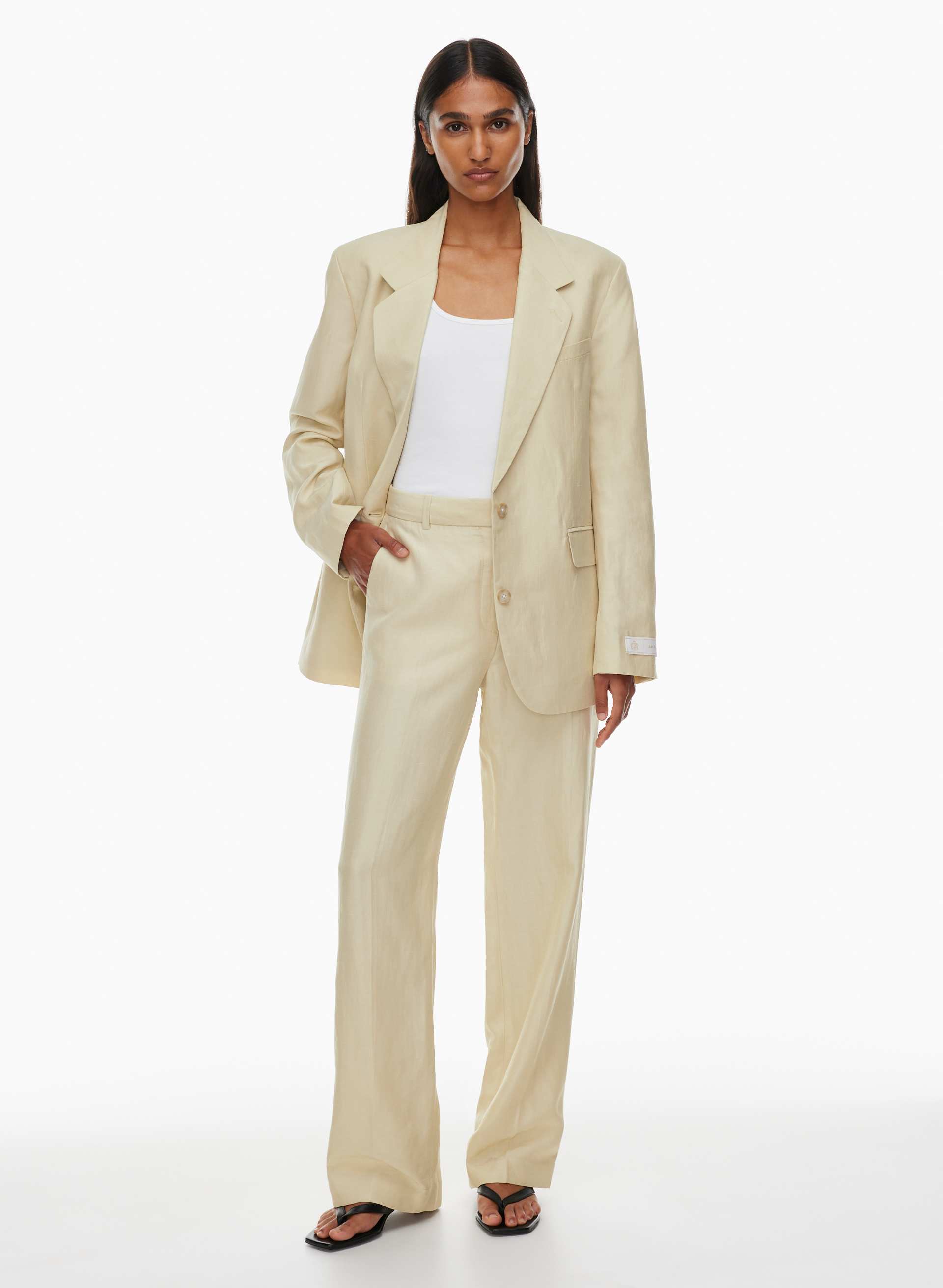 AGENCY LINEN PANT | Aritzia
