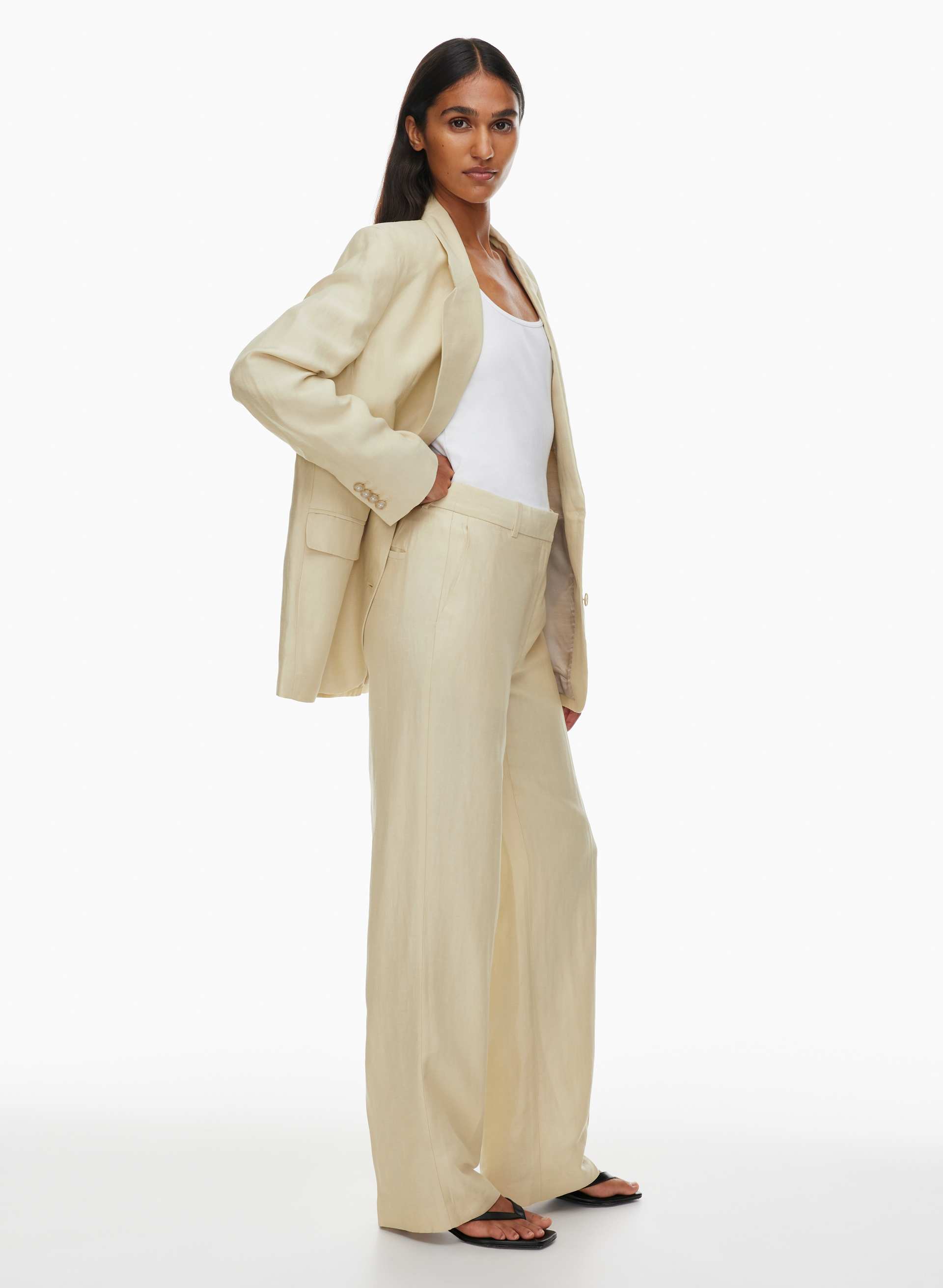 AGENCY LINEN PANT | Aritzia