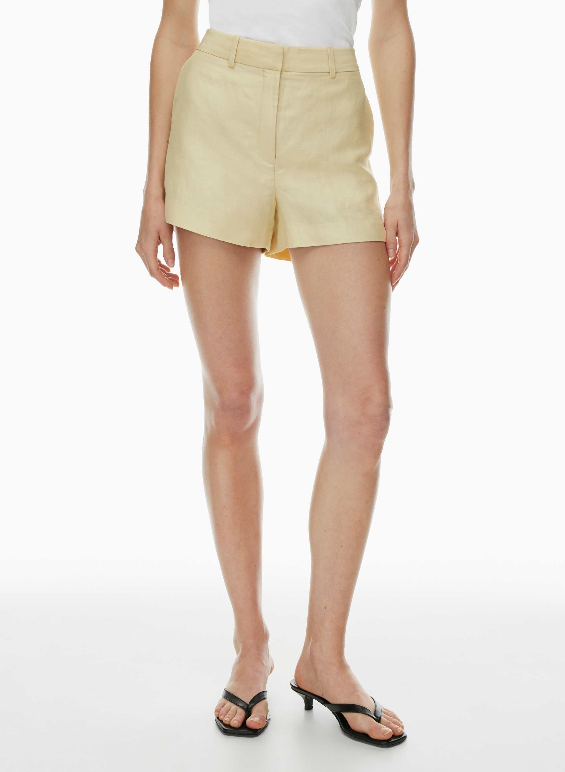 AGENCY LINEN MINI SHORT | Aritzia