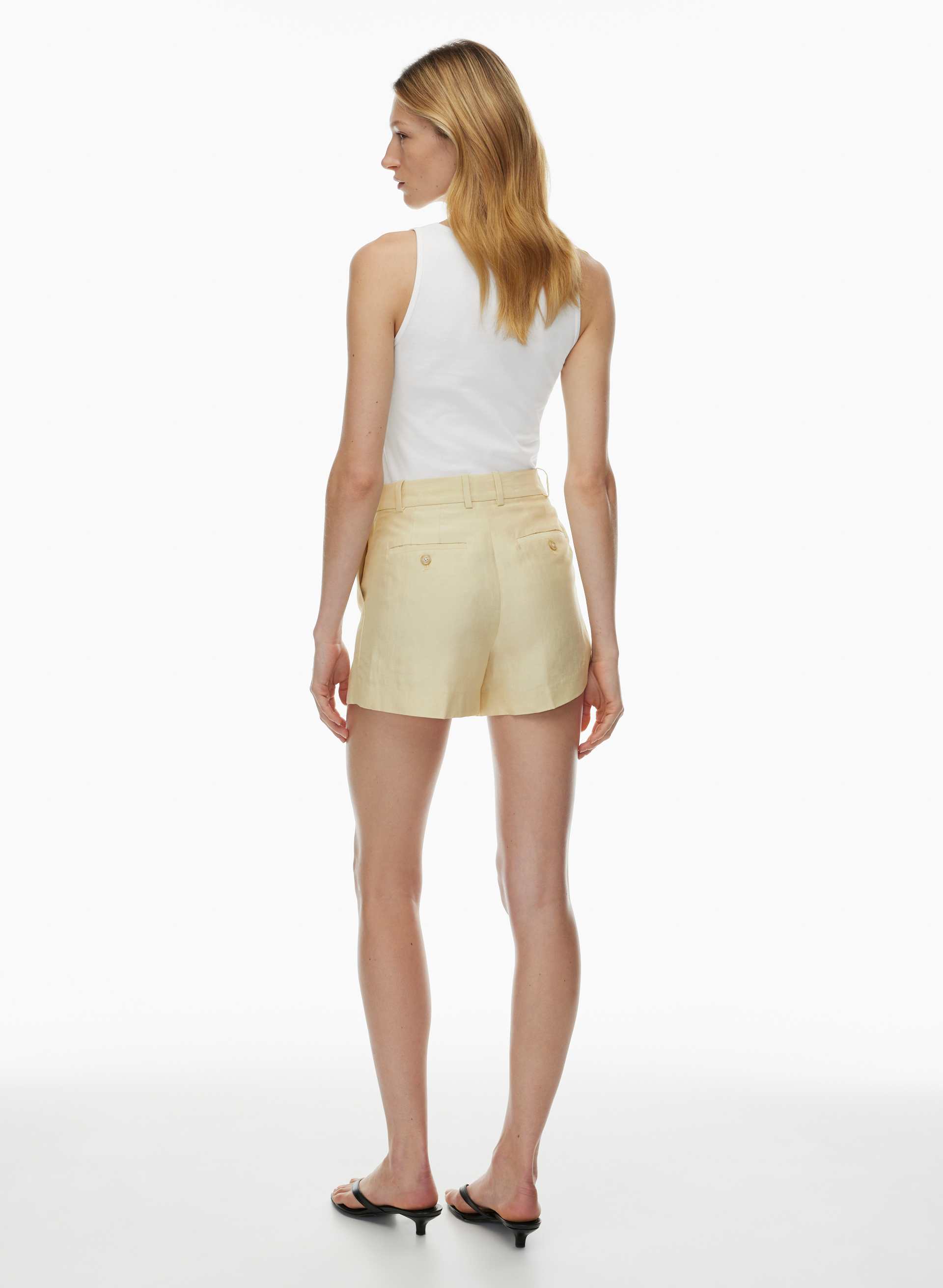 AGENCY LINEN MINI SHORT | Aritzia