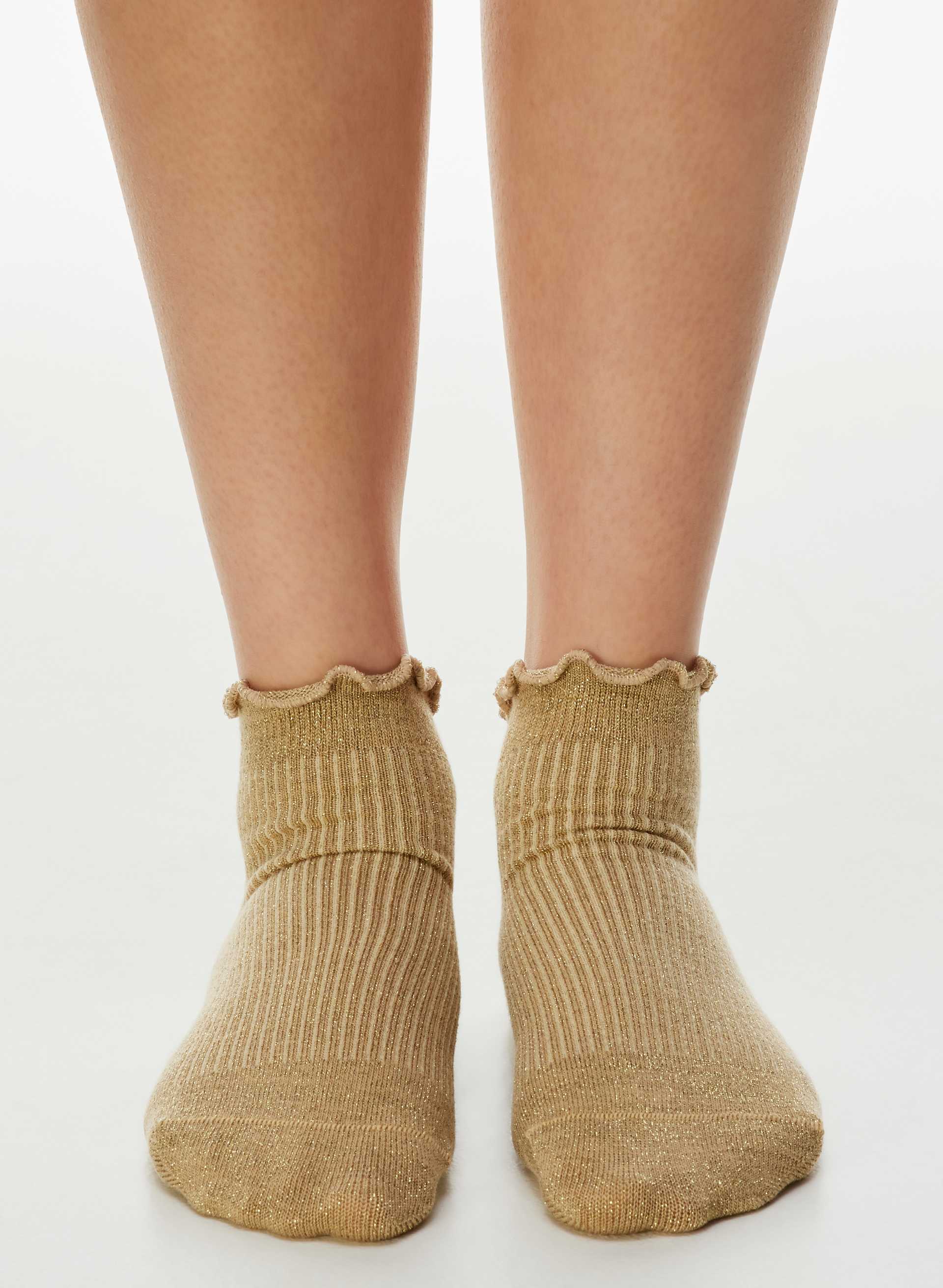 SUGARPLUM METALLIC ANKLE SOCK 3-PACK | Aritzia