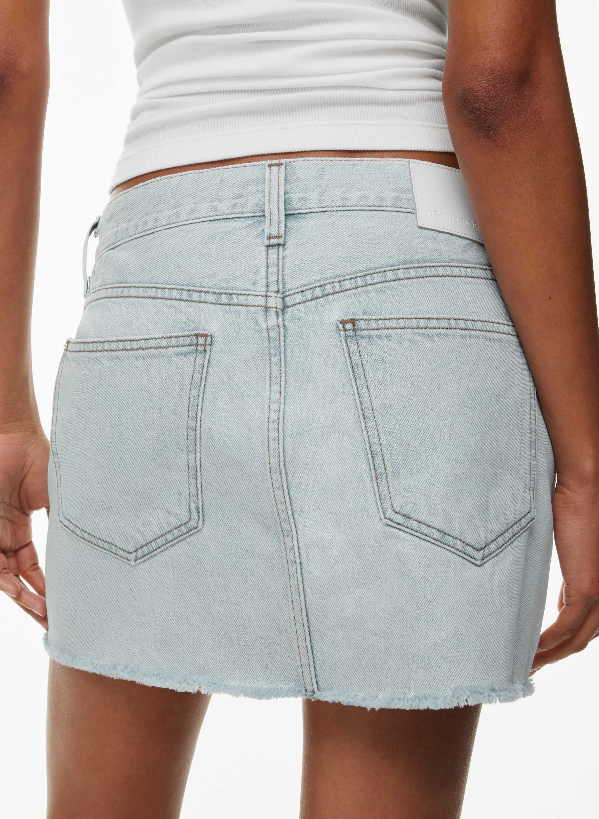 THE TORI MINI DENIM SKIRT | Aritzia