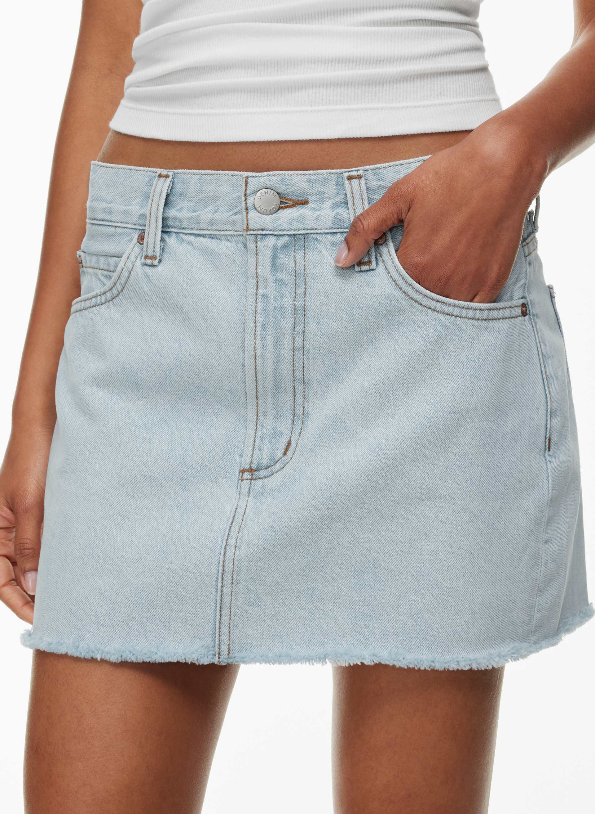 THE TORI MINI DENIM SKIRT | Aritzia