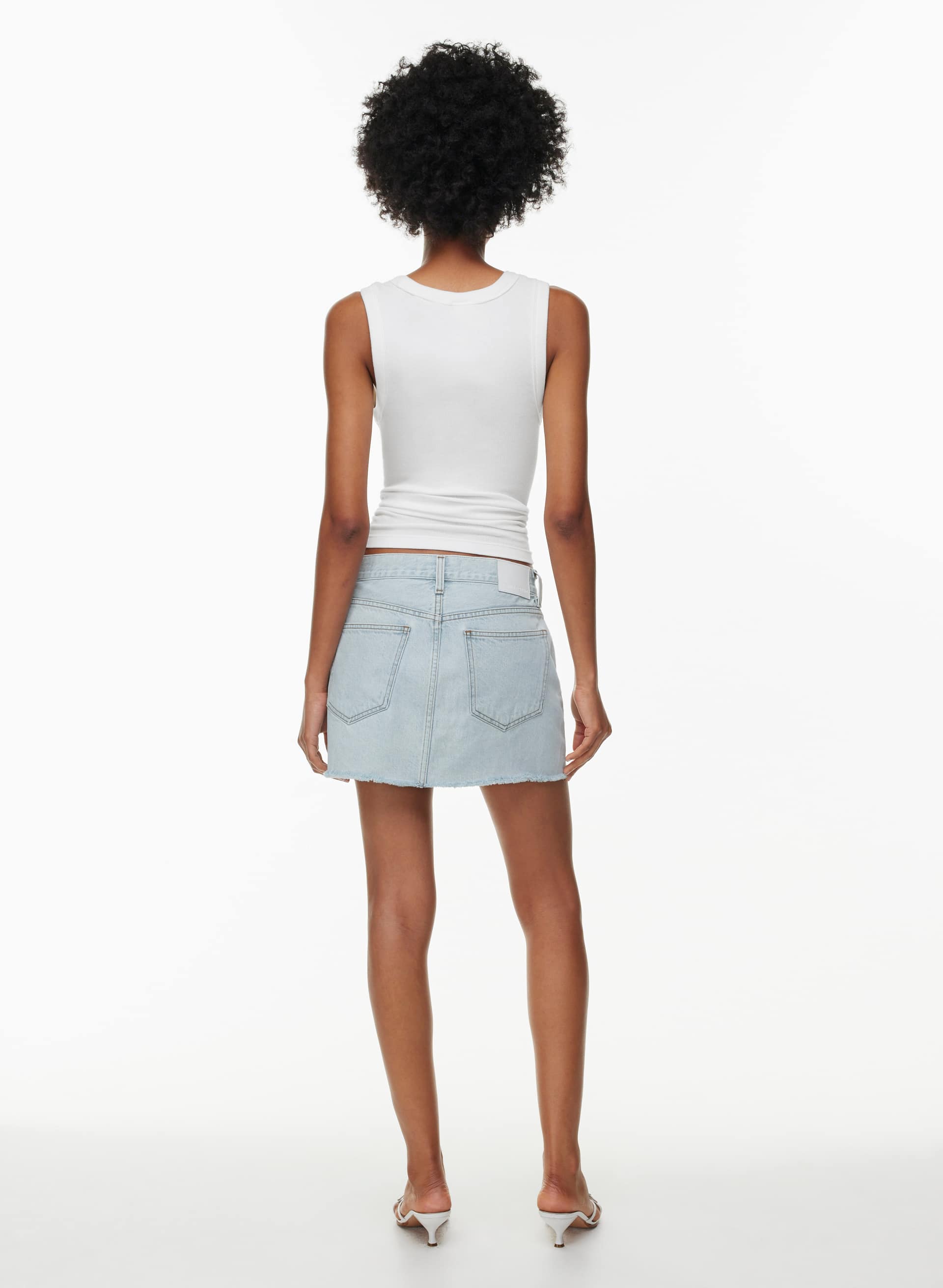 THE TORI MINI DENIM SKIRT | Aritzia