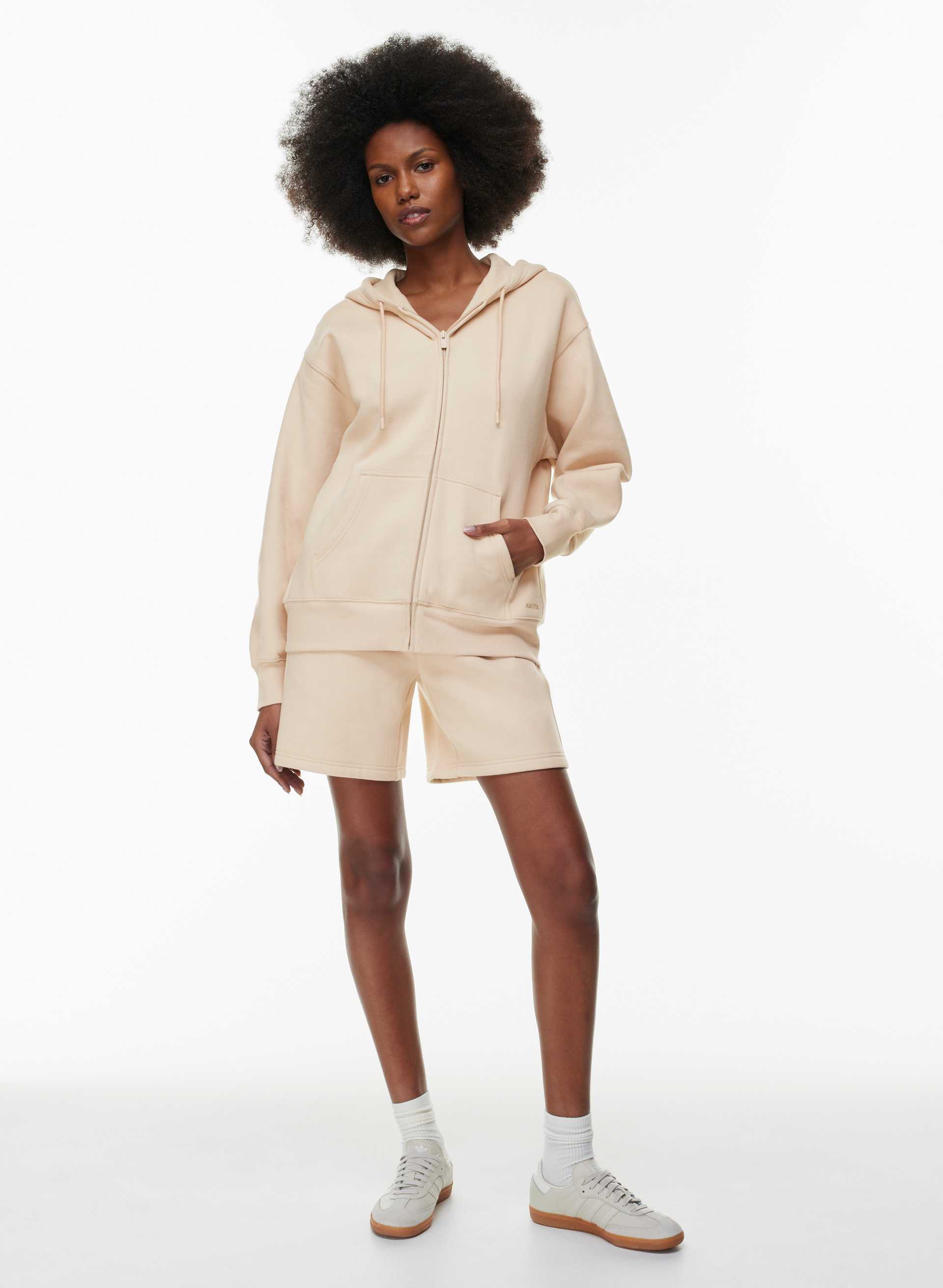Cozy Fleece Boyfriend Zip Hoodie | Aritzia US