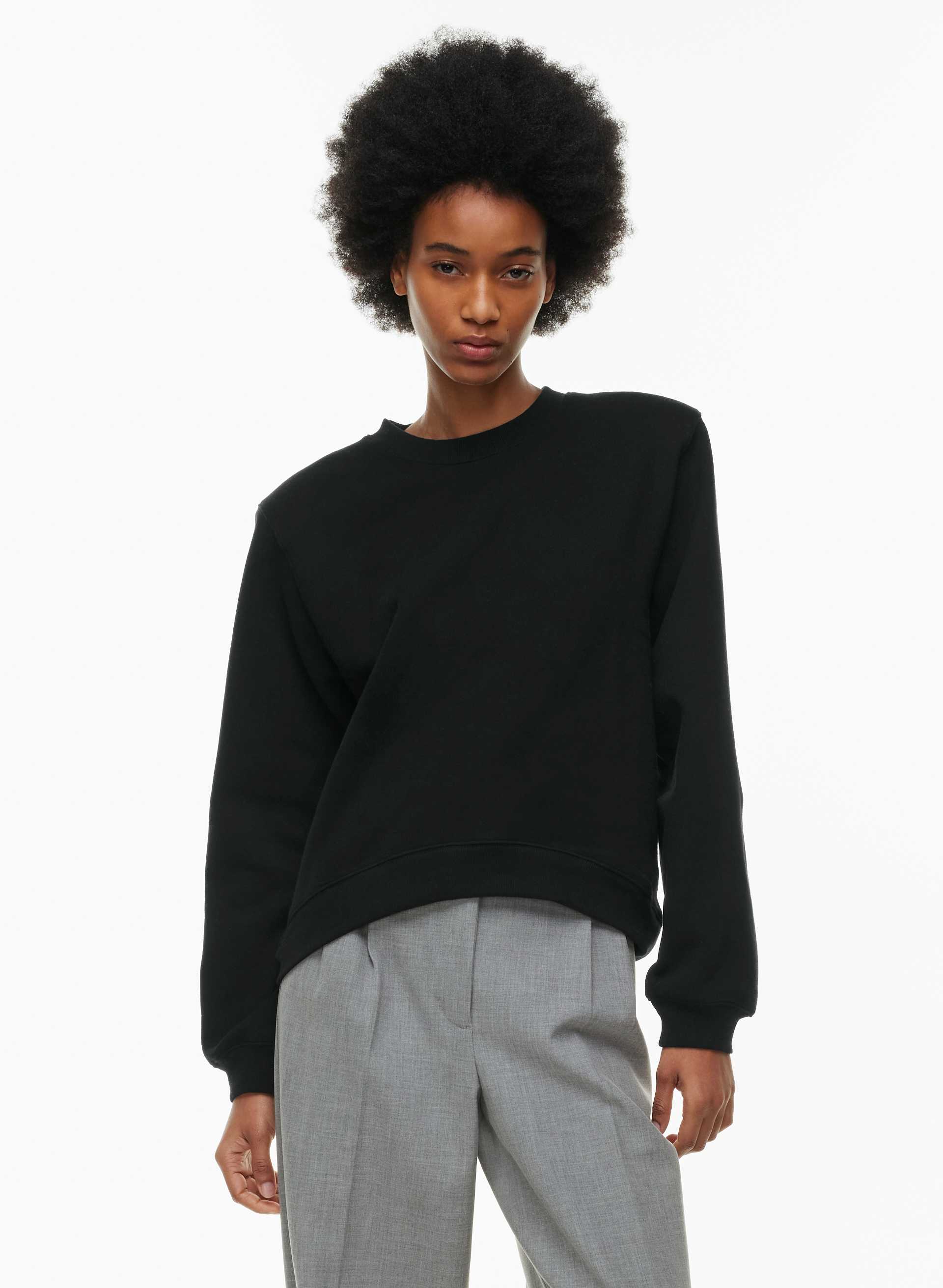 CHANDAIL À ÉPAULETTES BF EN MOLLETON DOUILLET | Aritzia