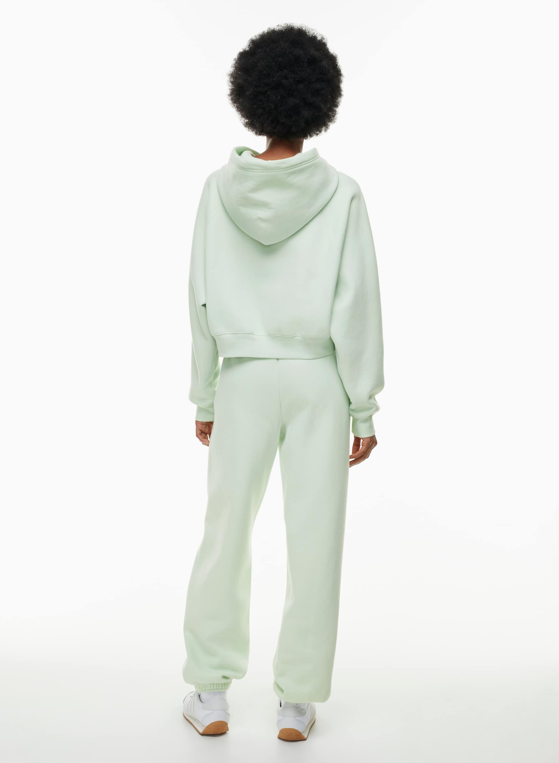 Cozy Fleece Mega Raglan Cropped Hoodie | Aritzia CA