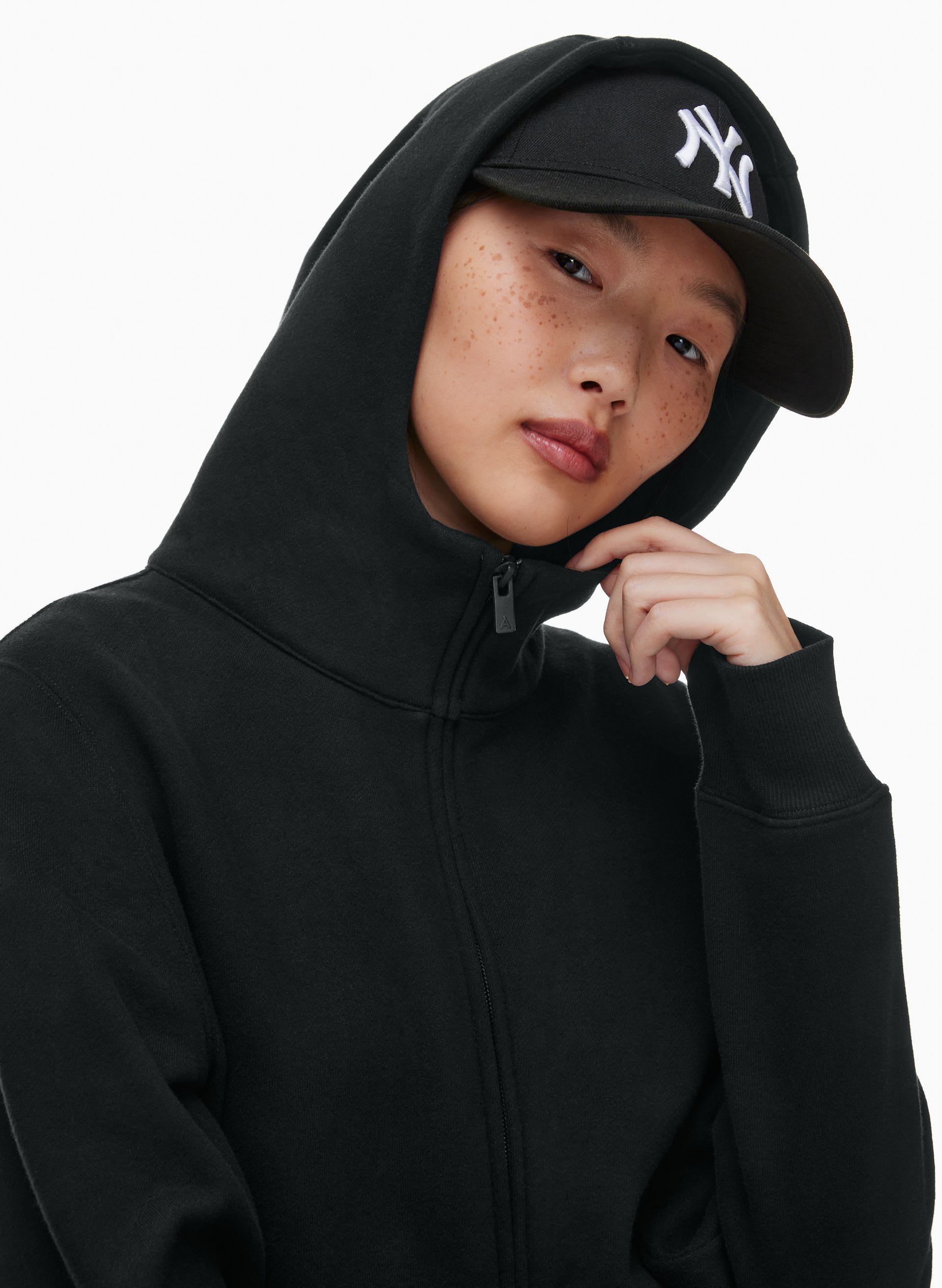 Cozy Fleece Perfect Shrunken Zip Hoodie | Aritzia INTL