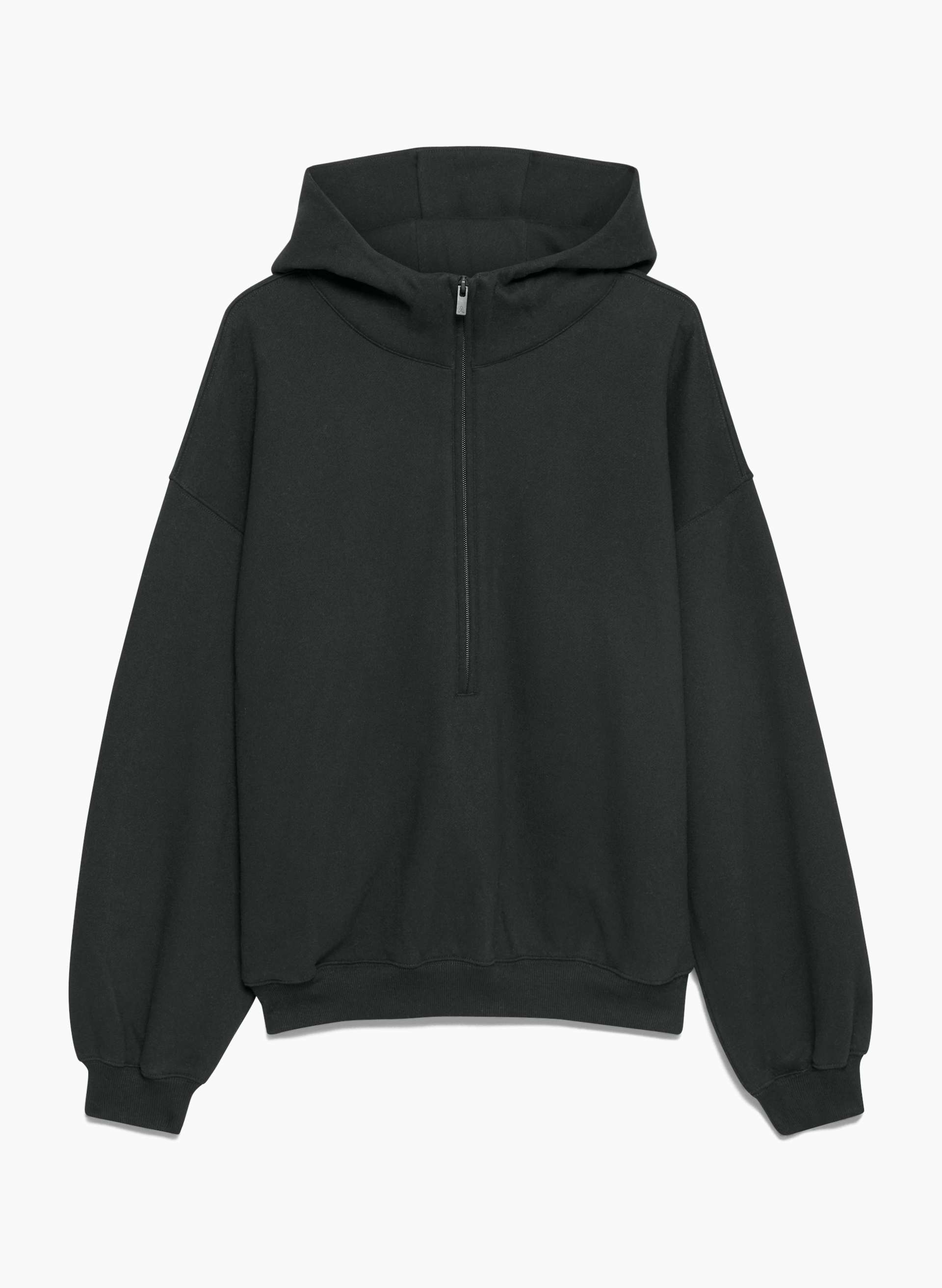 Cozy Fleece Mega Drop Shoulder 1/2 Zip Hoodie | Aritzia CA
