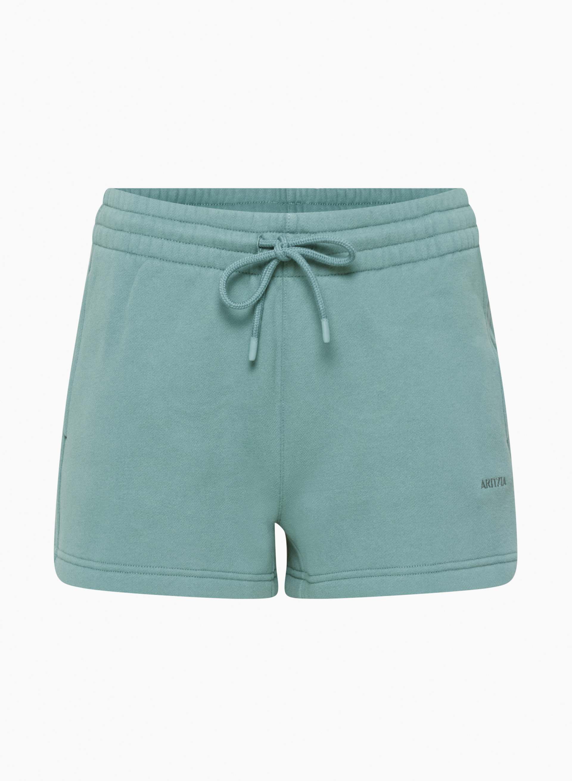 COZY FLEECE BOYFRIEND MINI SWEATSHORT | Aritzia