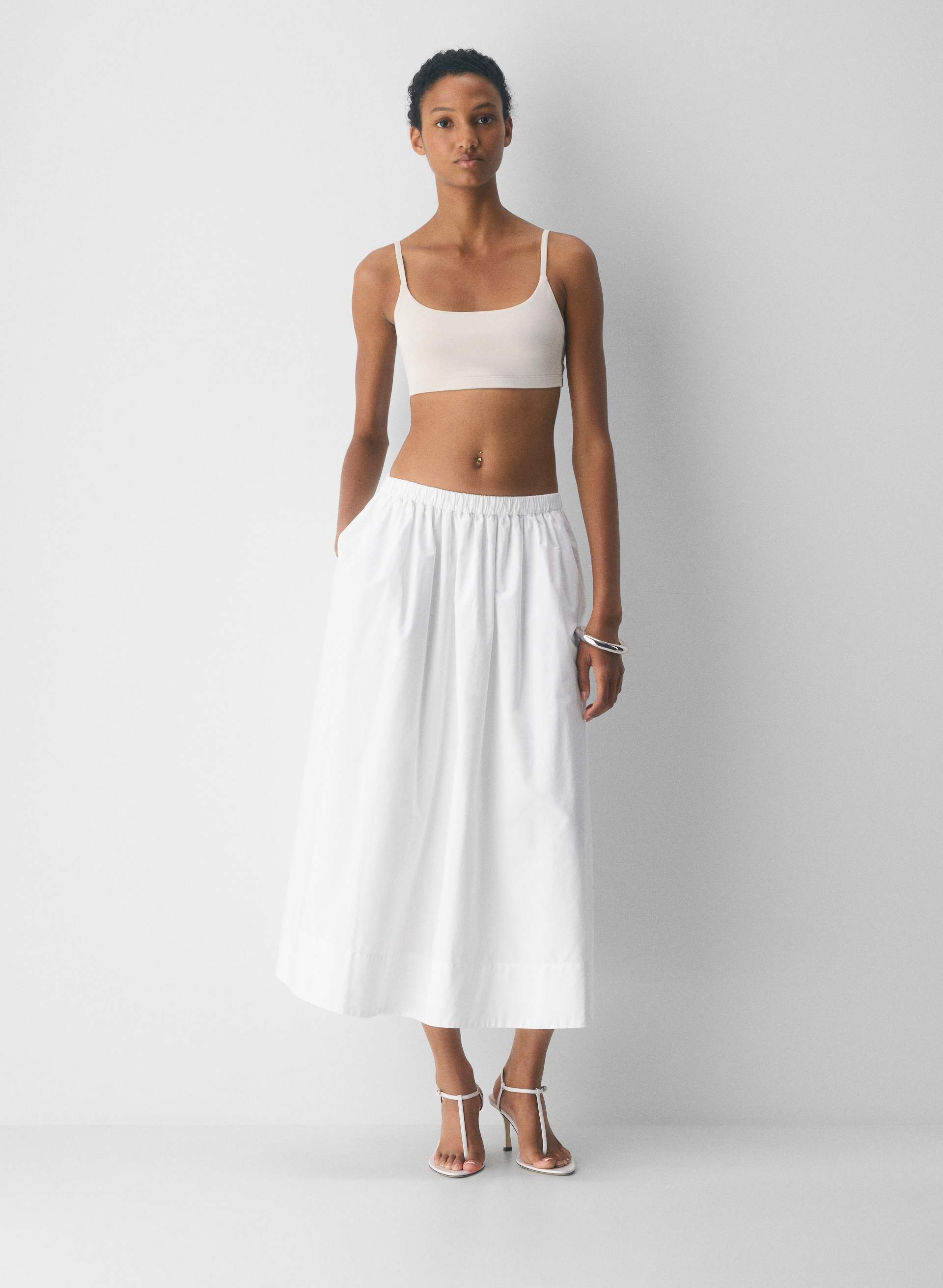 トップス SQUARE NECK LADY LIKE PLEATS TOP Lydia Top | Aritzia CA