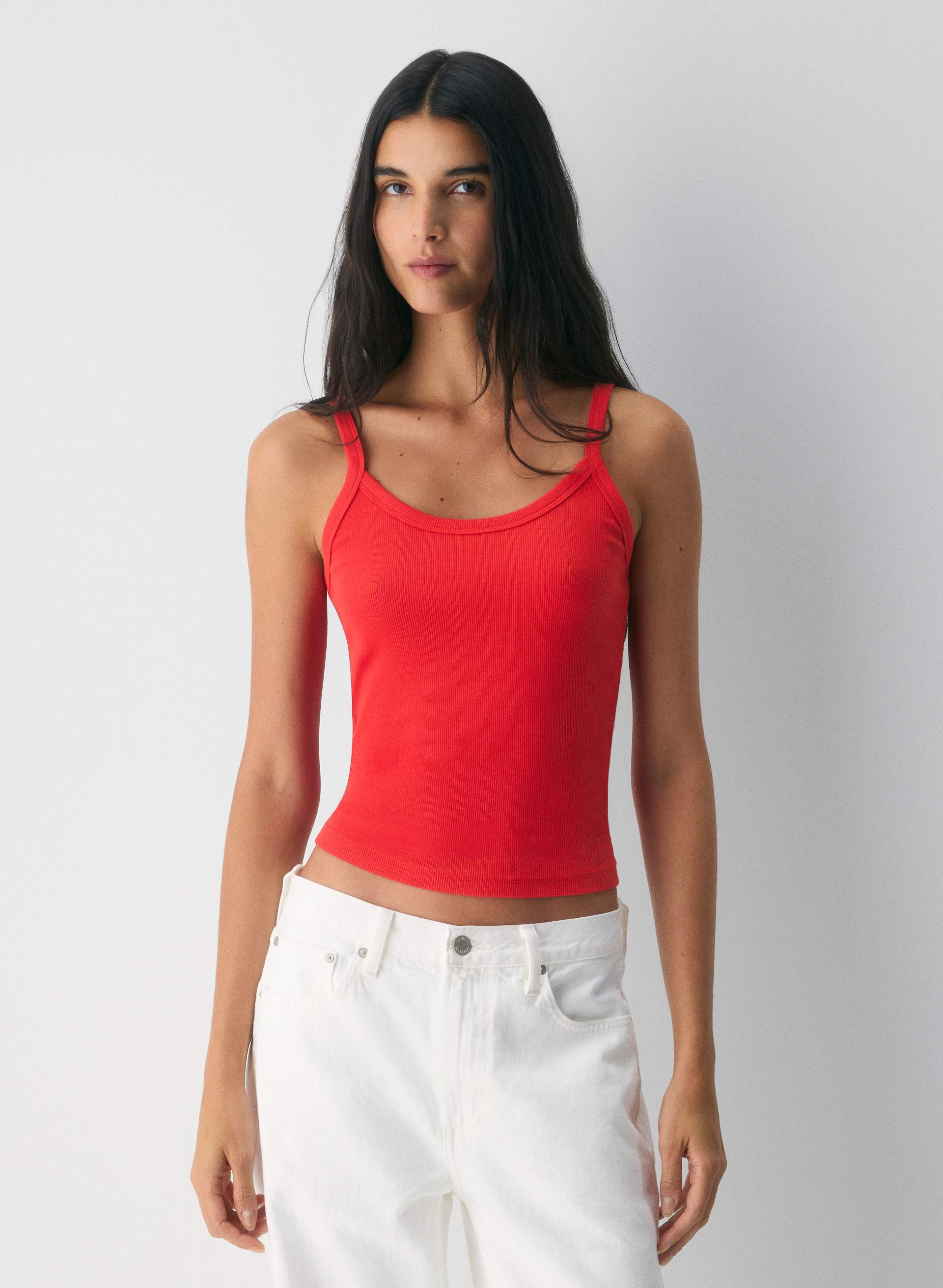 HOMESTRETCH™ RIB SPECTRUM CAMI TANK | Aritzia