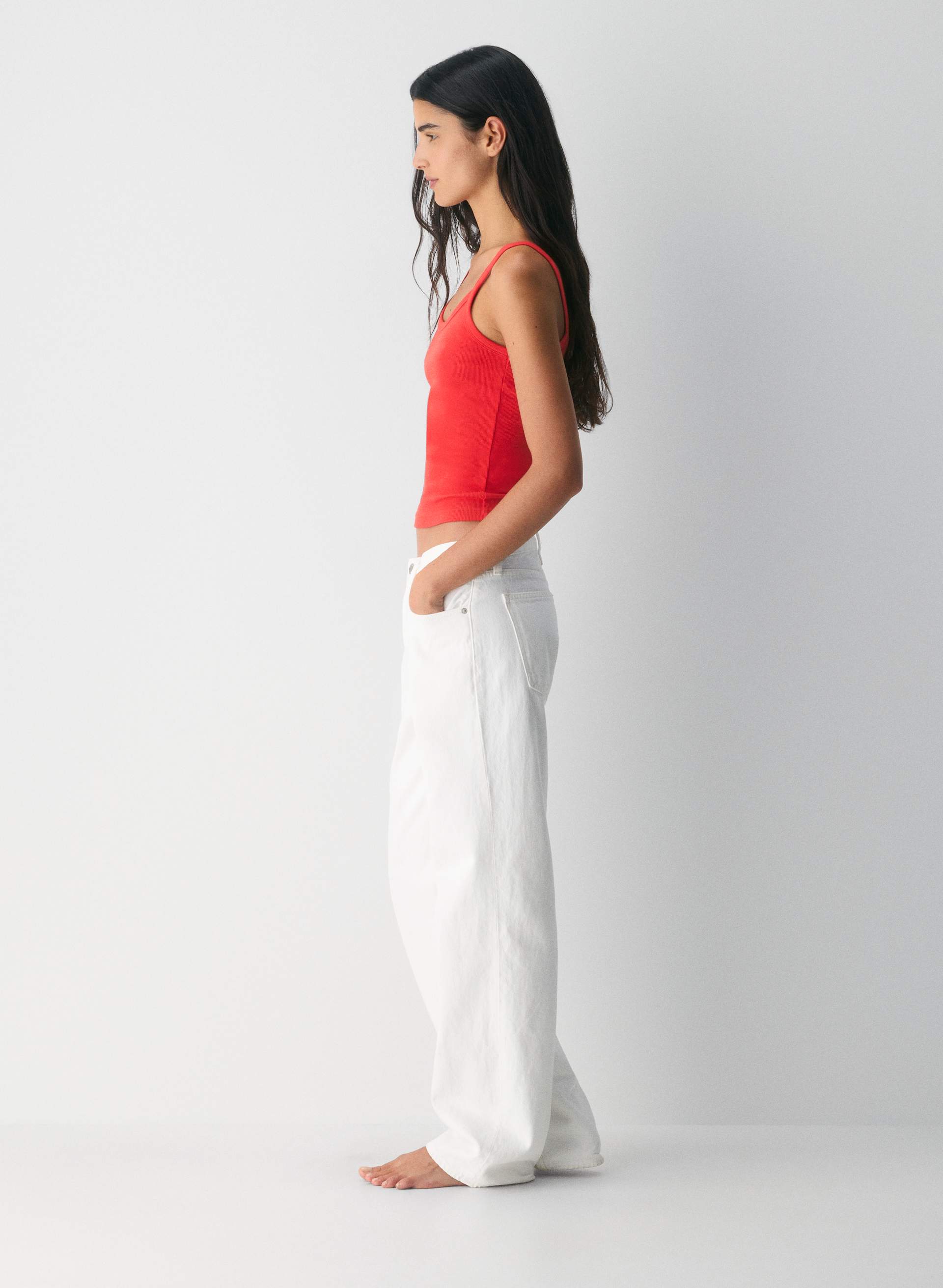 HOMESTRETCH™ RIB SPECTRUM CAMI TANK | Aritzia