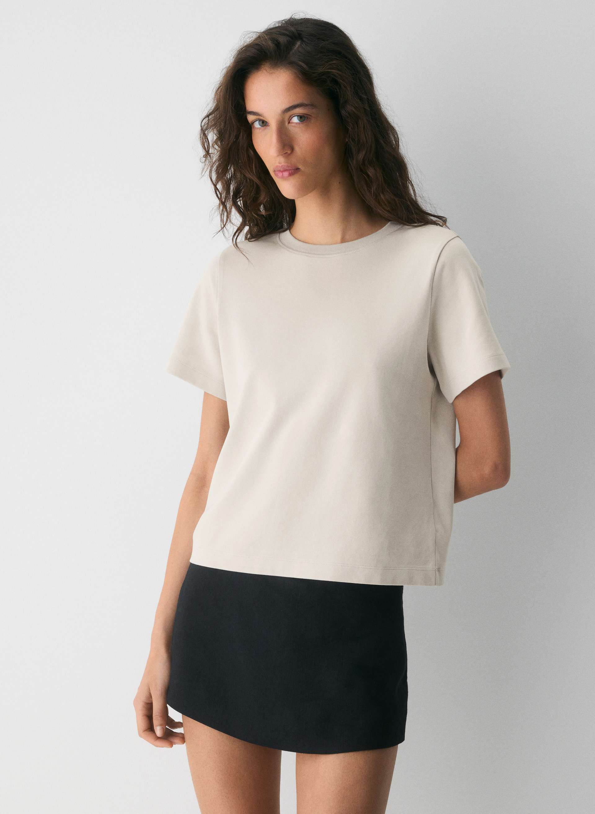 INTERLOCK COTTON FUNCTION T-SHIRT | Aritzia
