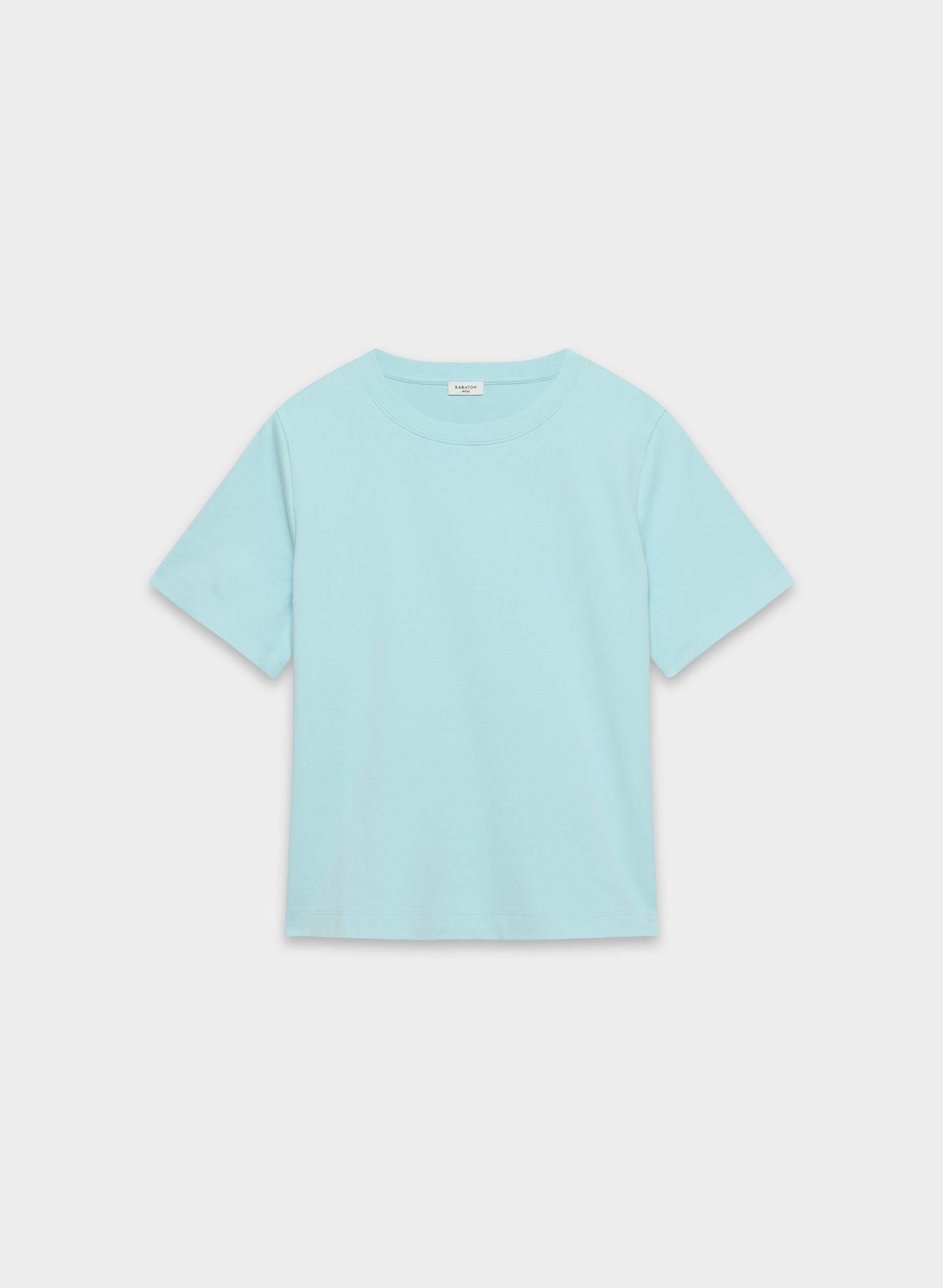 INTERLOCK COTTON FUNCTION T-SHIRT - Double-knit 100% cotton crewneck t-shirt with a classic fit. 