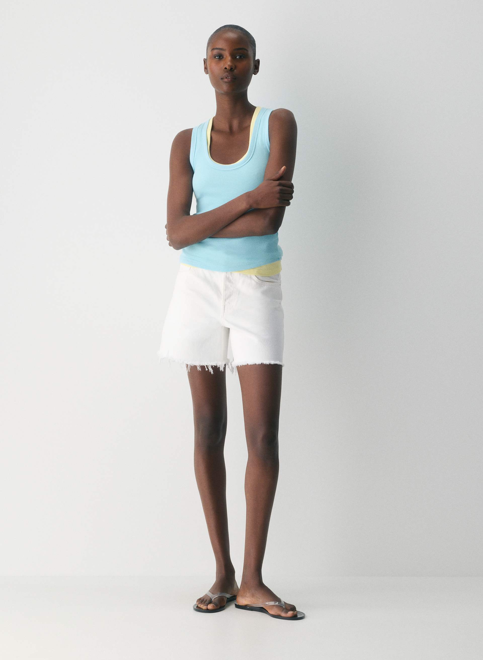 HomeStretch™ Rib Vinyl Tank | Aritzia US
