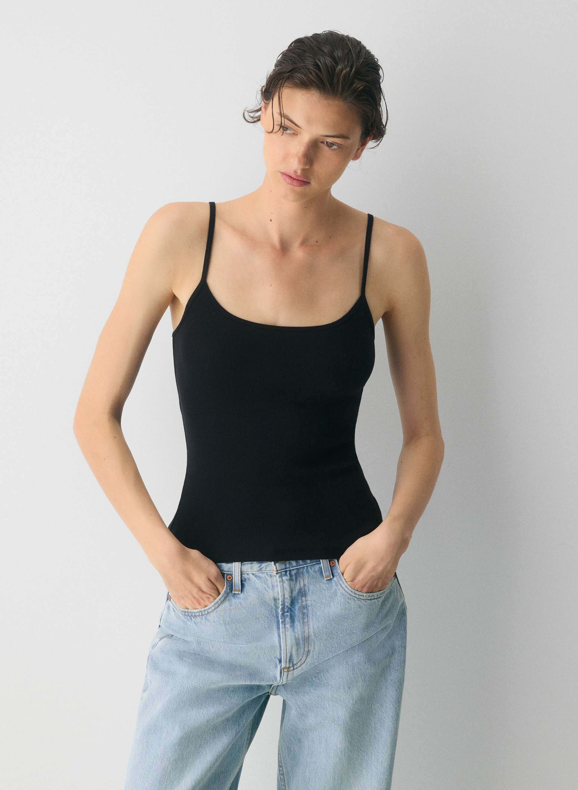 HOMESTRETCH™ RIB UNIVERSAL CAMI TANK | Aritzia