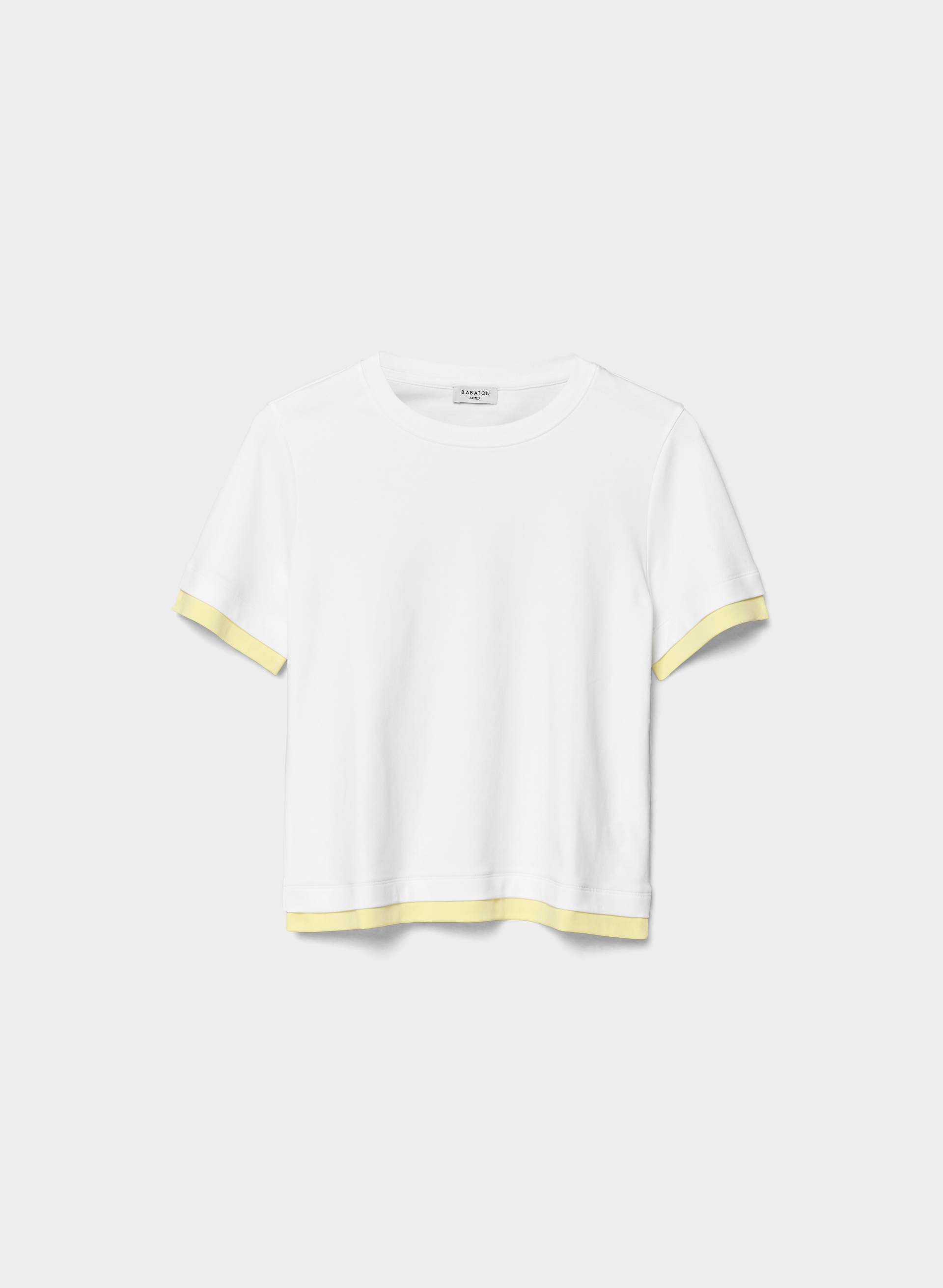 INTERLOCK COTTON FUNCTION T-SHIRT - Double-knit 100% cotton crewneck t-shirt with a classic fit. 