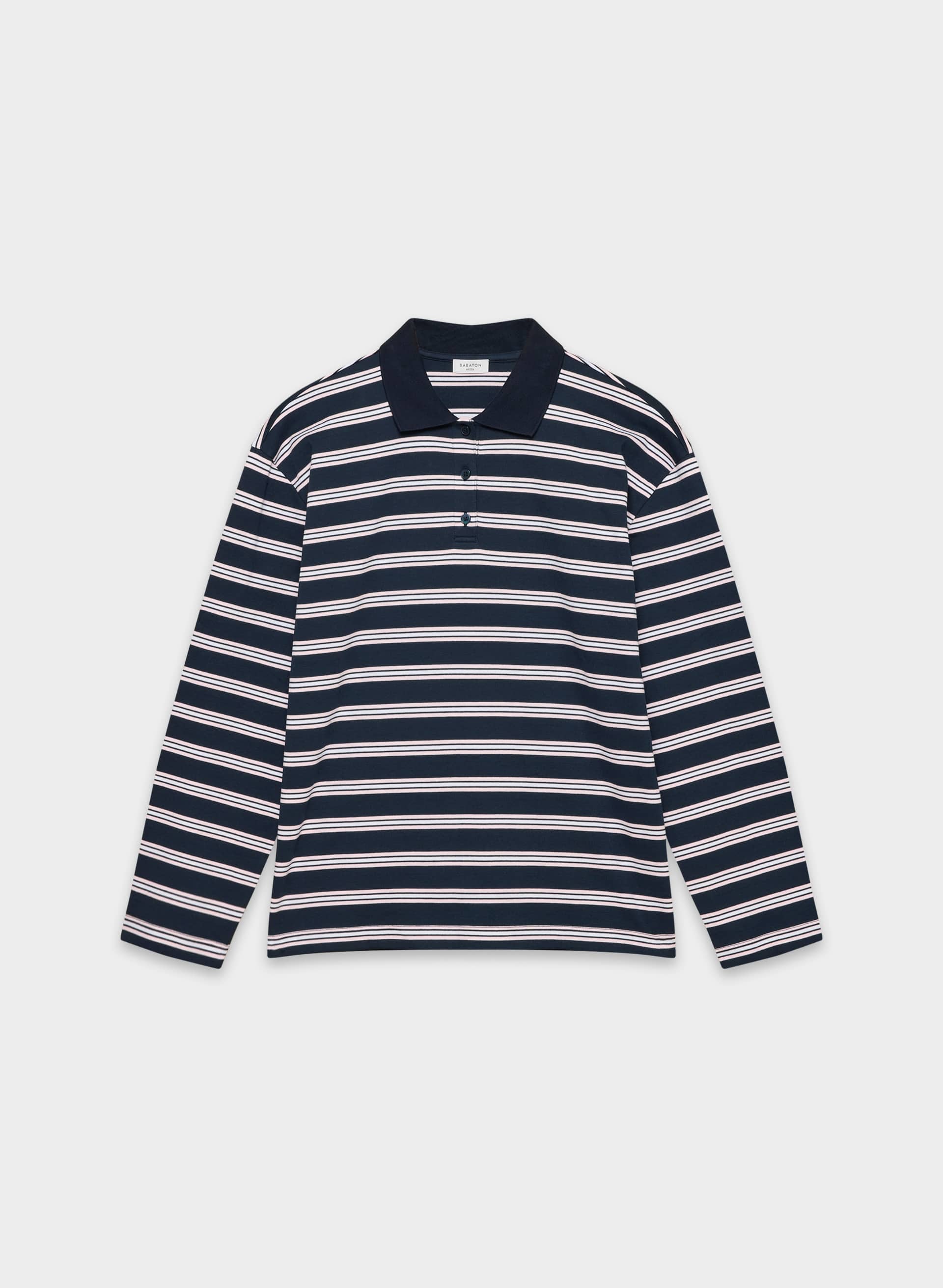 INTERLOCK COTTON ETON LONGSLEEVE | Aritzia