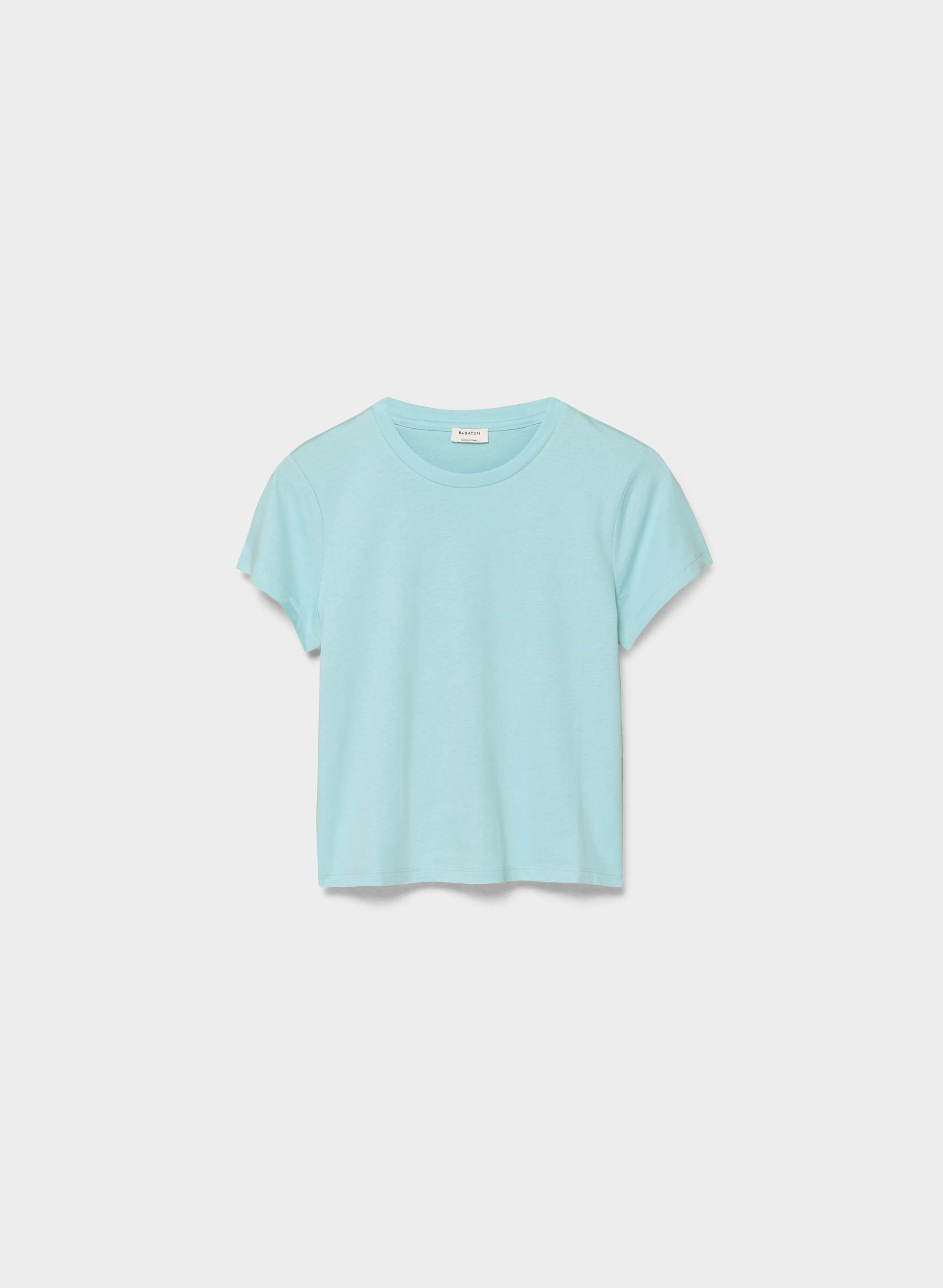 KEY COTTON EIRA T-SHIRT - Pima cotton baby crewneck t-shirt. 