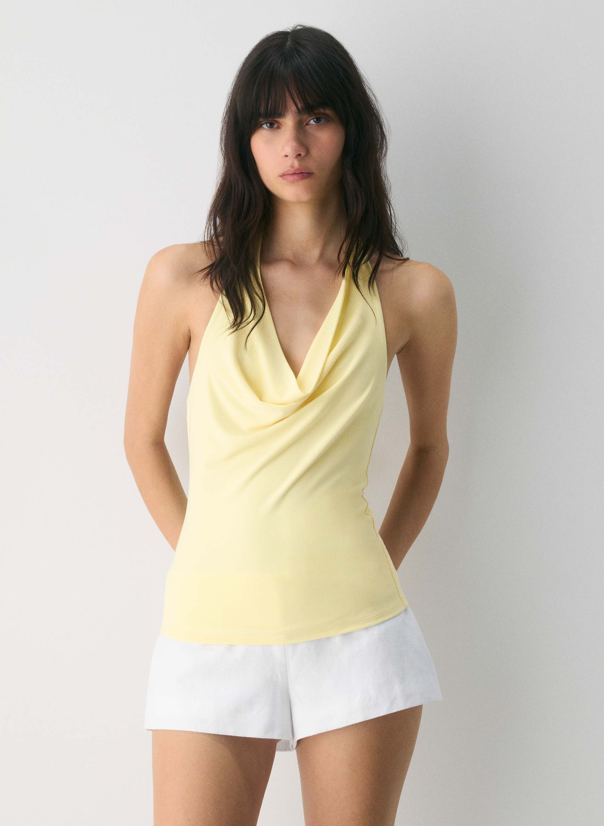SMOOTH MATTER™ TABLEAU HALTER TOP | Aritzia