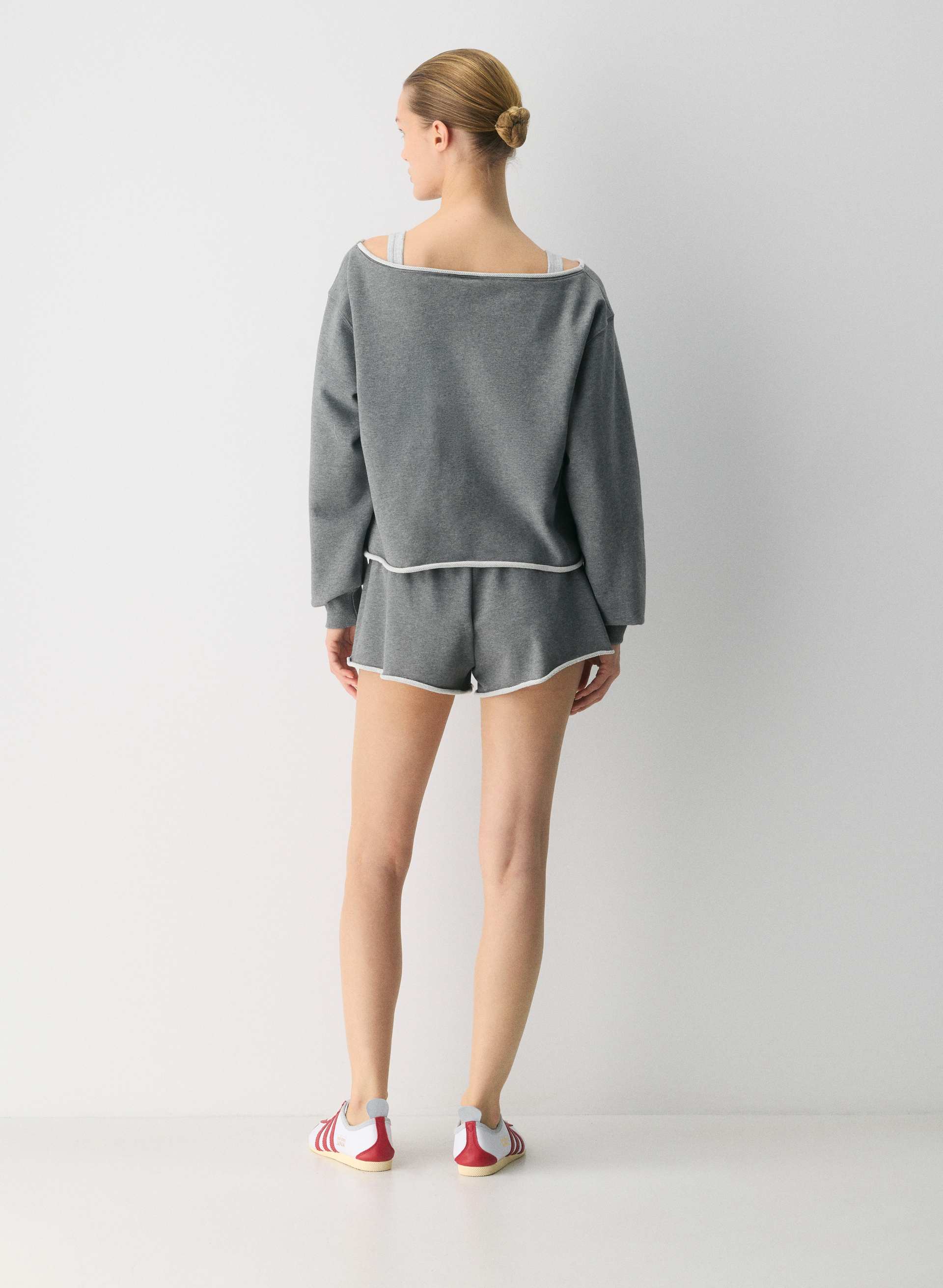 TERRY SWEATFLEECE PERFECT OFF-SHOULDER TOP | Aritzia