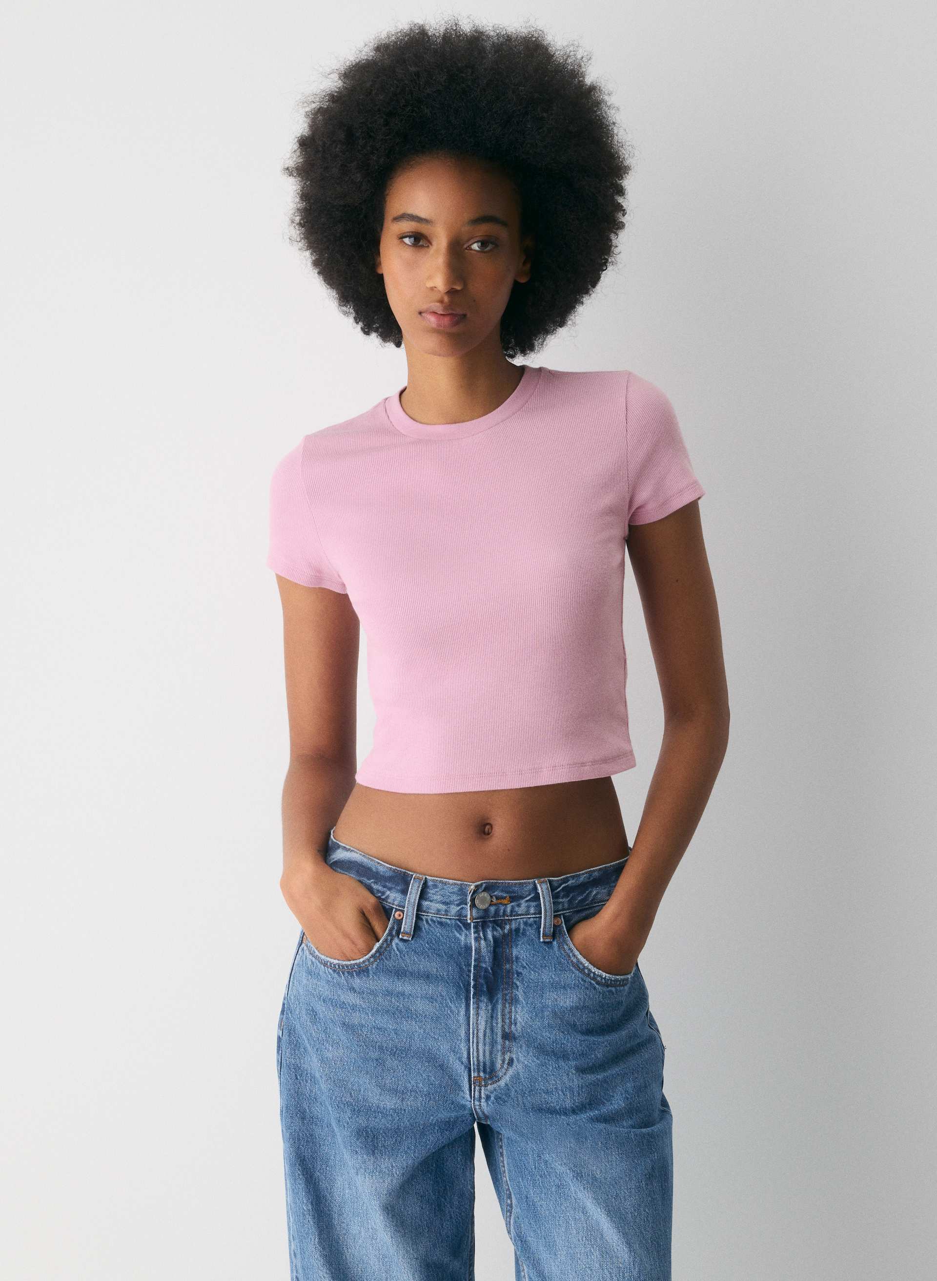 HOMESTRETCH™ RIB TUNE WAIST T-SHIRT | Aritzia