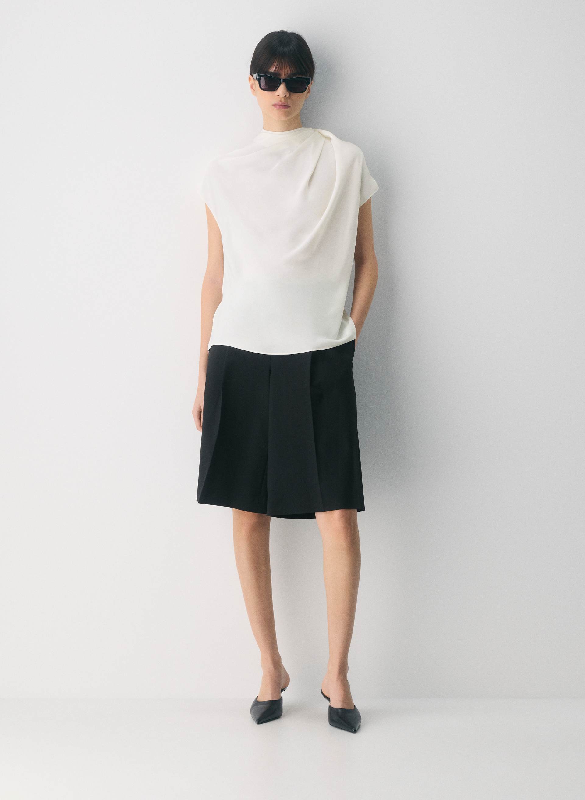NOMINEE SATIN BLOUSE | Aritzia