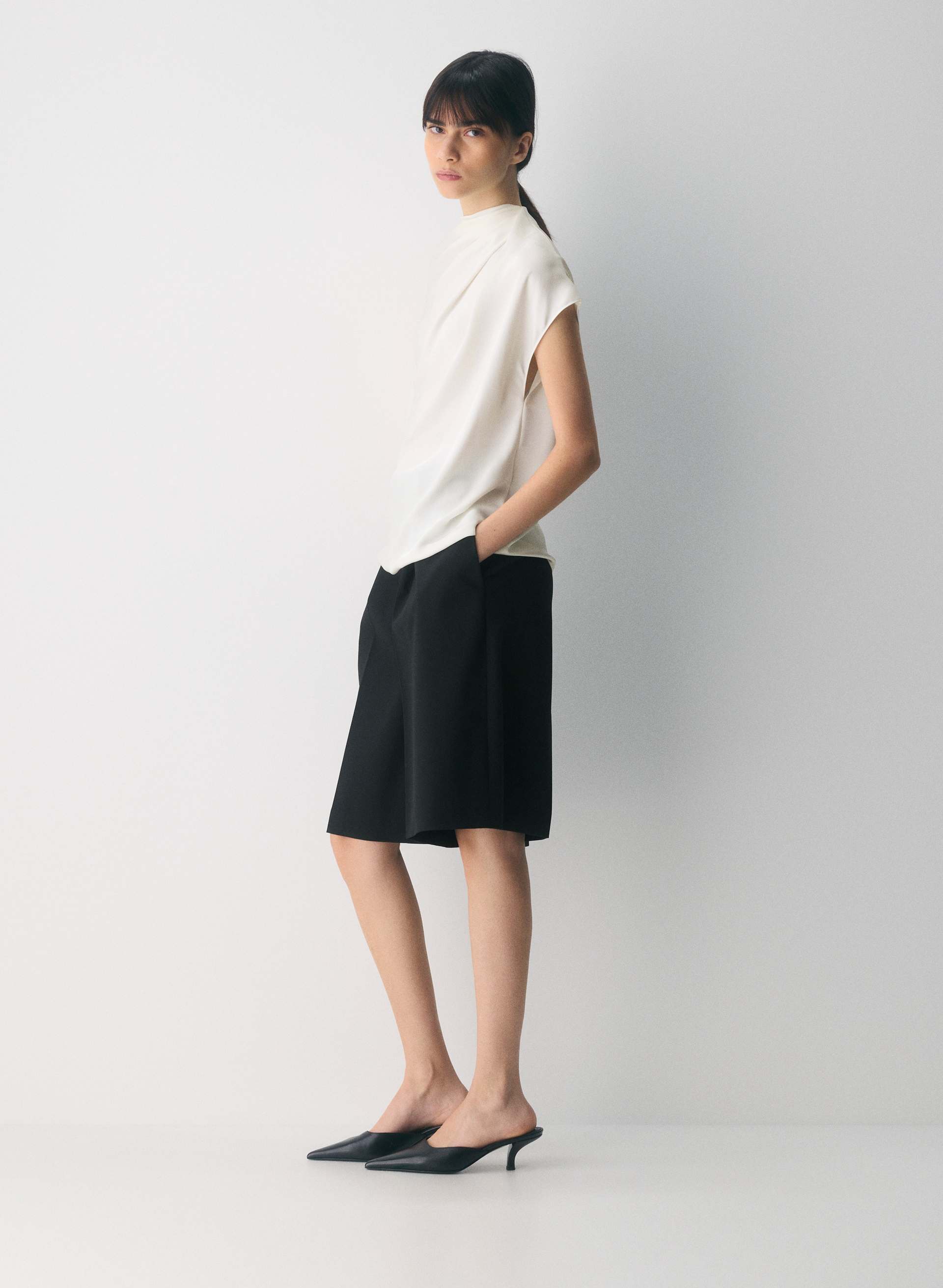 NOMINEE SATIN BLOUSE | Aritzia