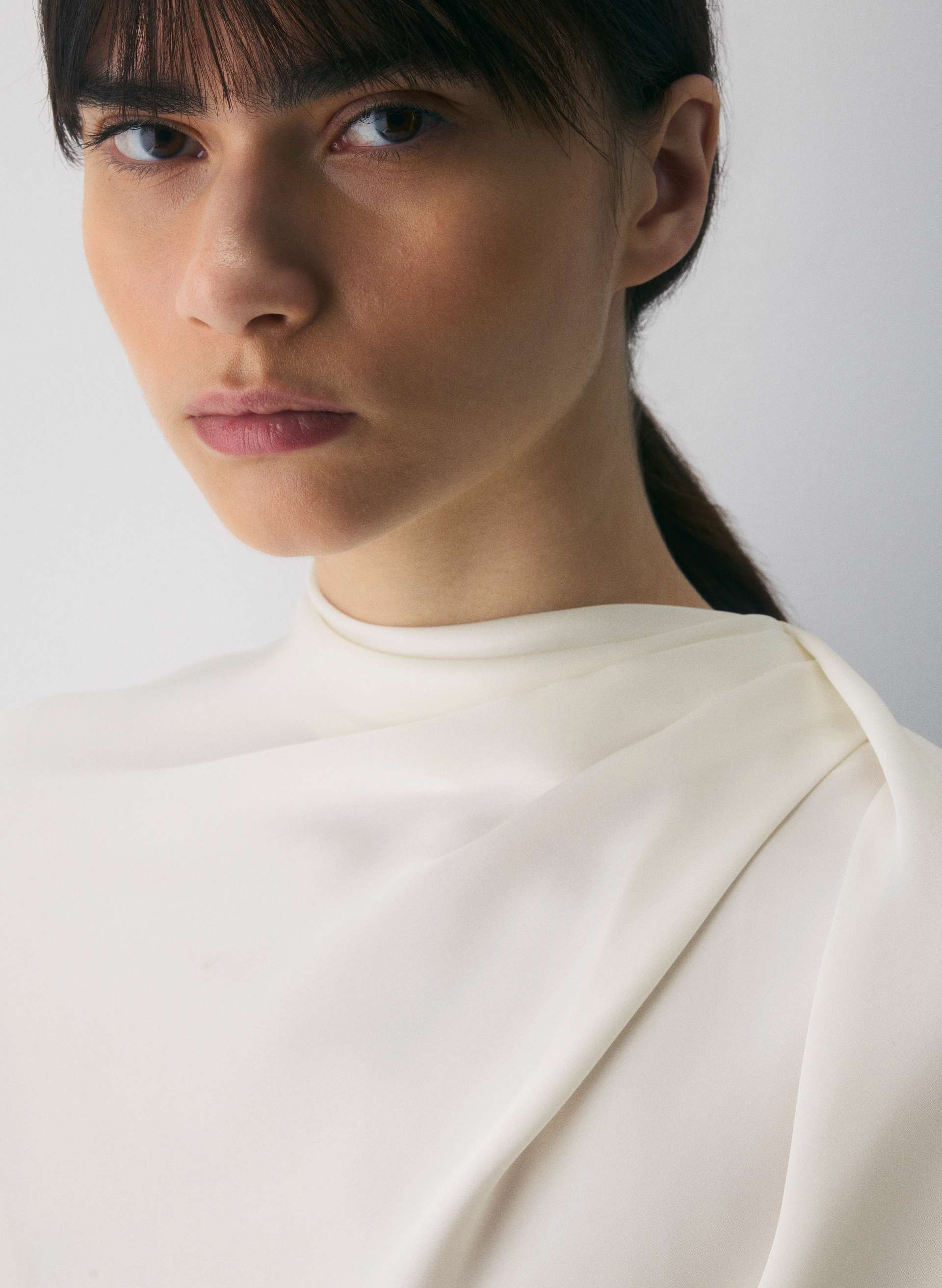 NOMINEE SATIN BLOUSE | Aritzia